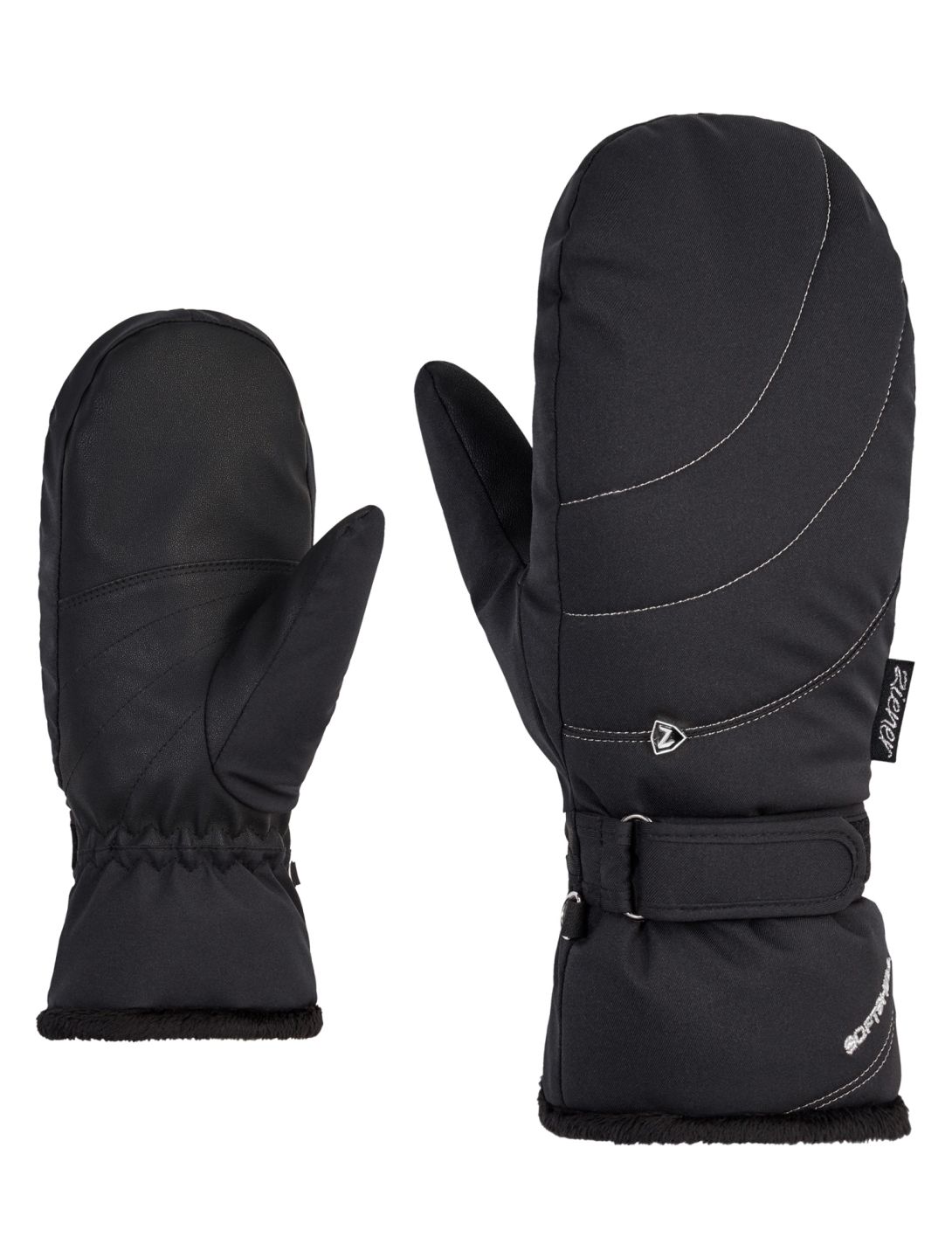 Ziener, Kahlia PR Mitten Lady guantes mujeres Black negro 