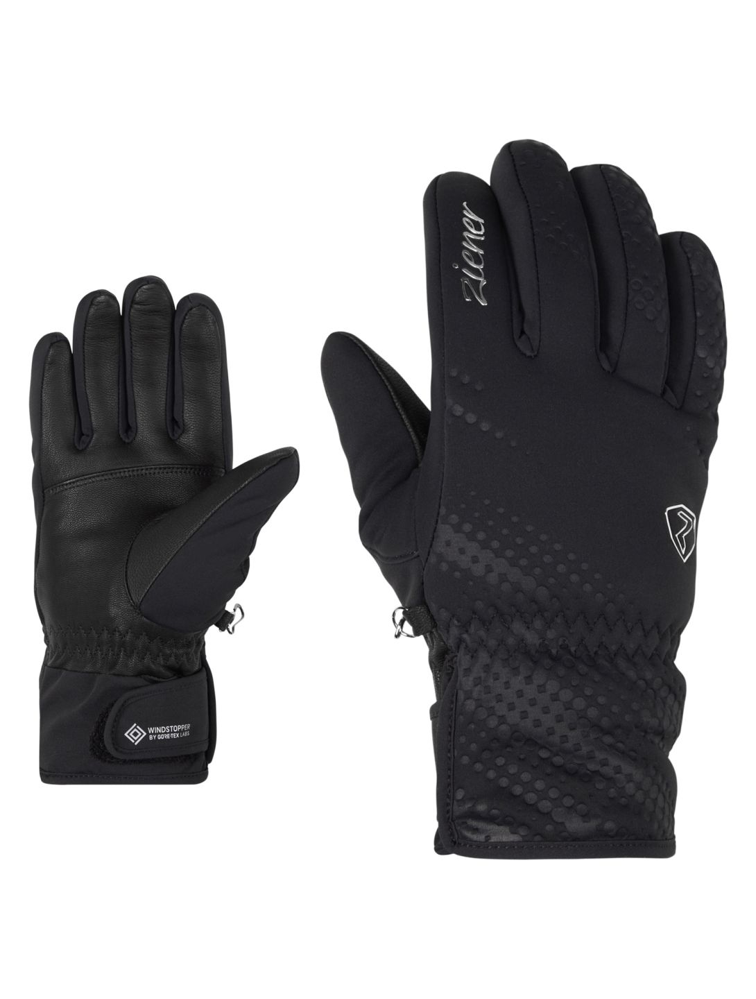 Ziener, Karoi WS PR guantes de esquí mujeres Black negro 