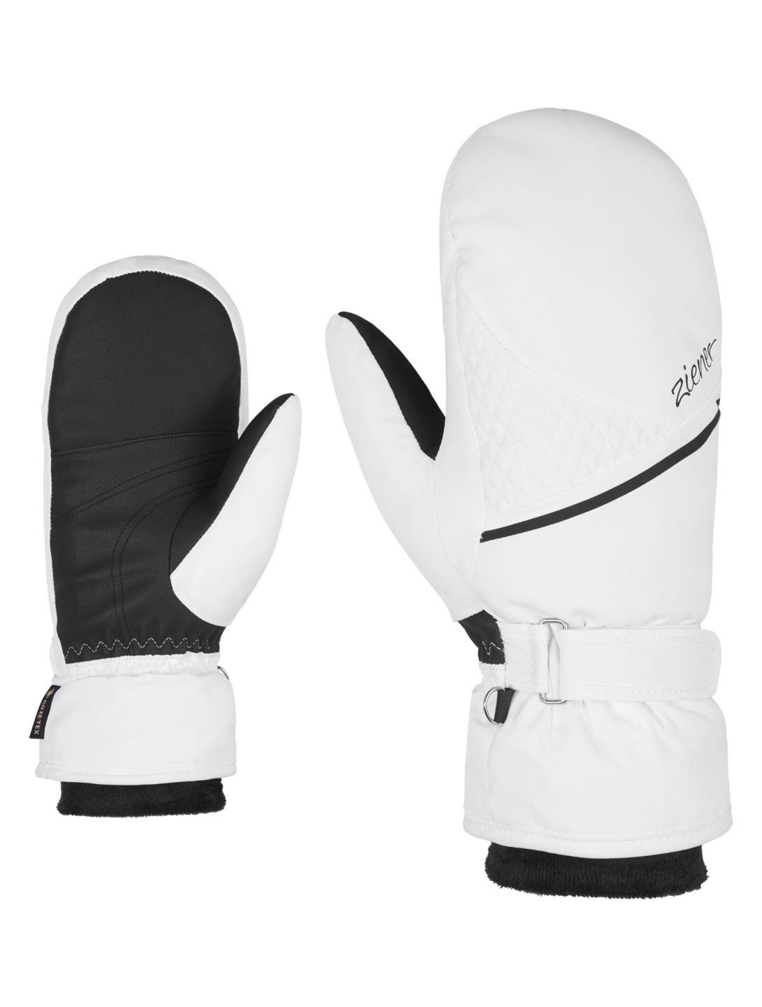 Ziener, Kiani GTX Gore Plus Warm guantes mujeres White blanco 