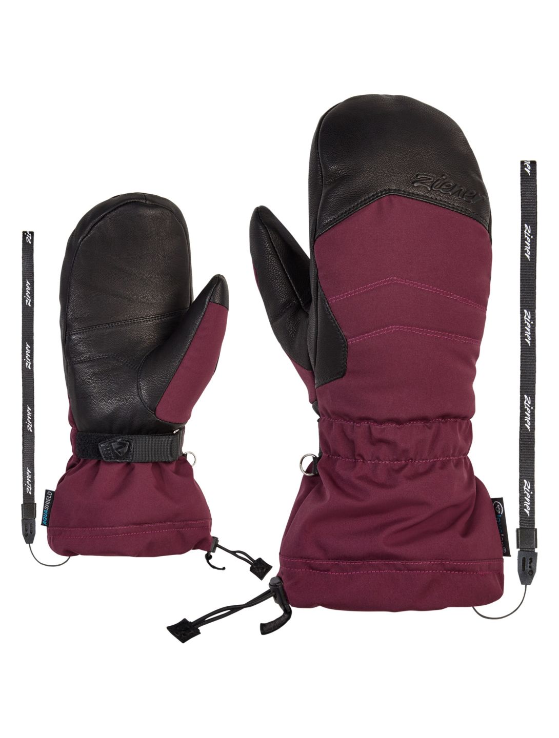 Ziener, Kilati AS guantes mujeres Velvet Red gris, rojo 