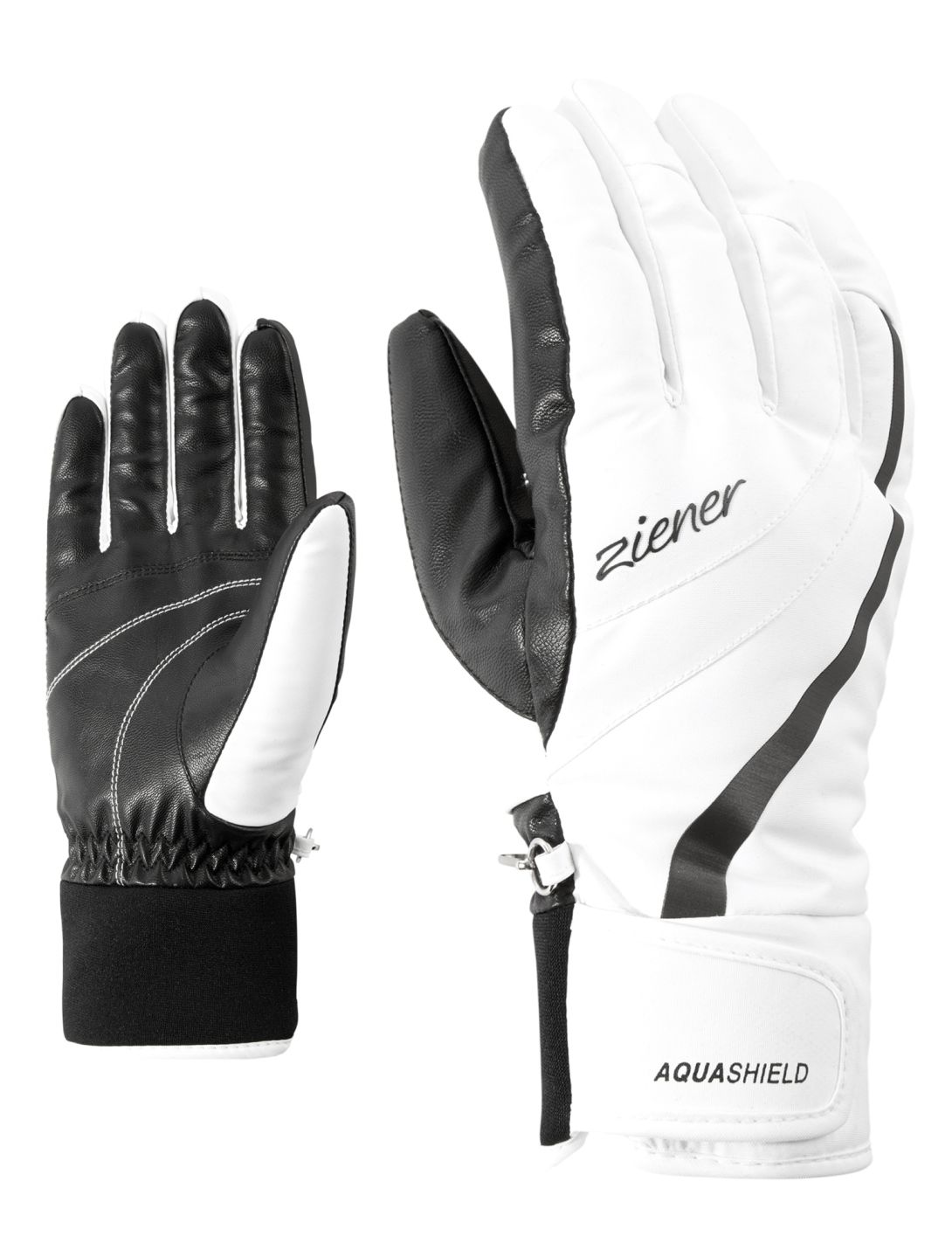 Ziener, Kitty AS® Lady guantes de esquí mujeres White blanco 