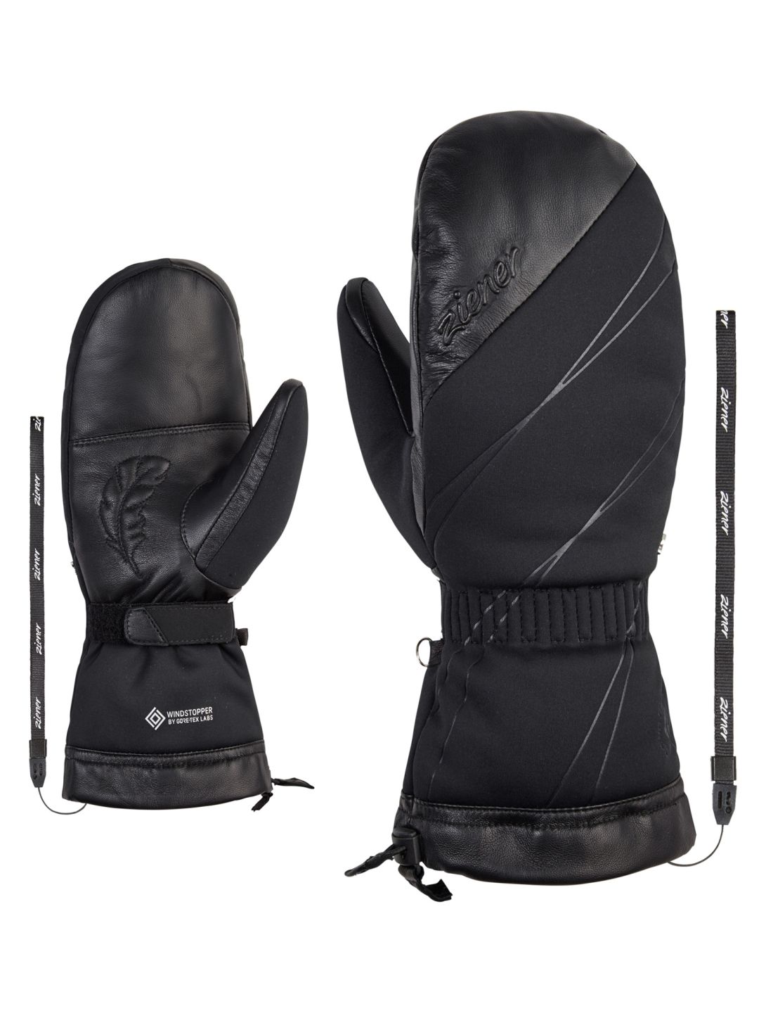 Ziener, Kliveo WS Down guantes mujeres Black negro 