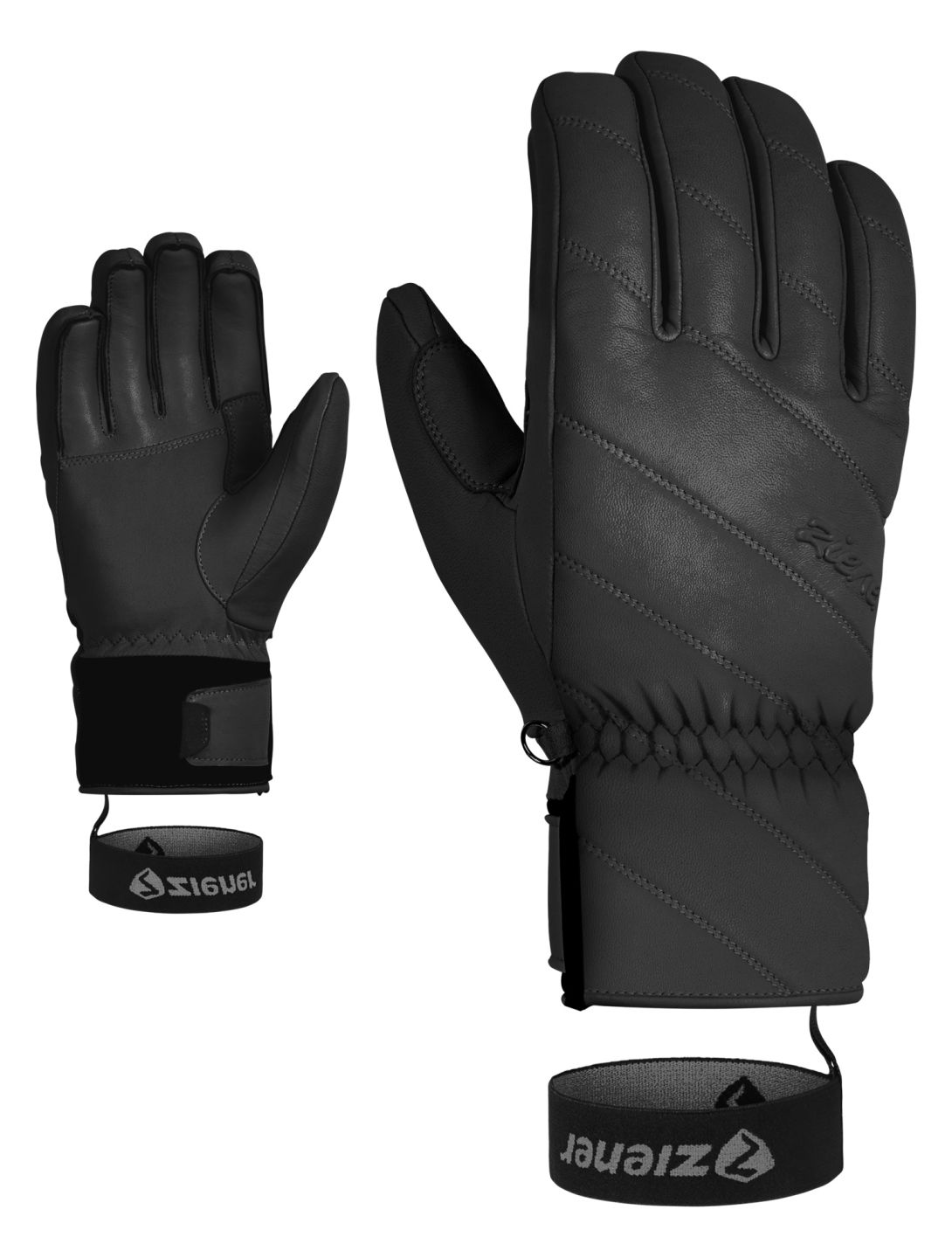 Ziener, Kuma AS® GL Lady guantes de esquí mujeres Black negro 