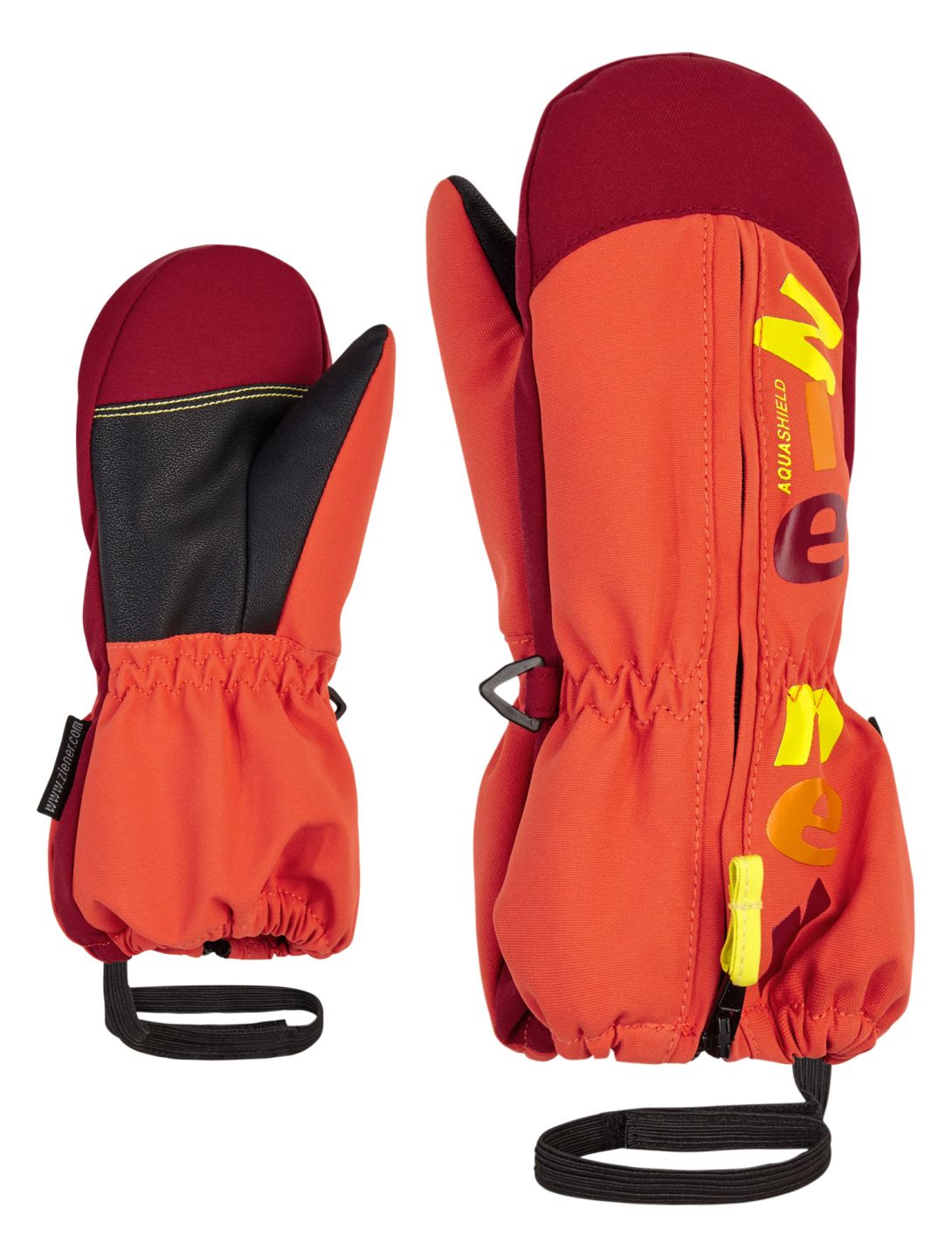 Ziener, Langelo AS guantes de esquí niños Burnt Orange naranja 