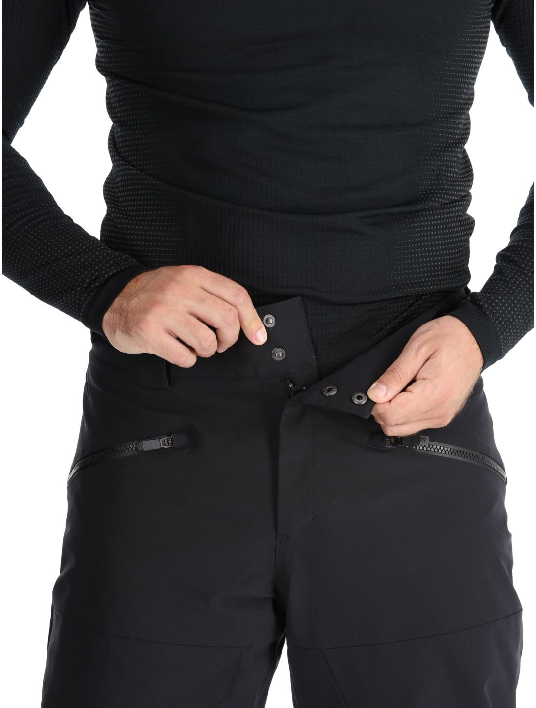 Ziener, Rappold pantalones de esquí hombres Black negro 