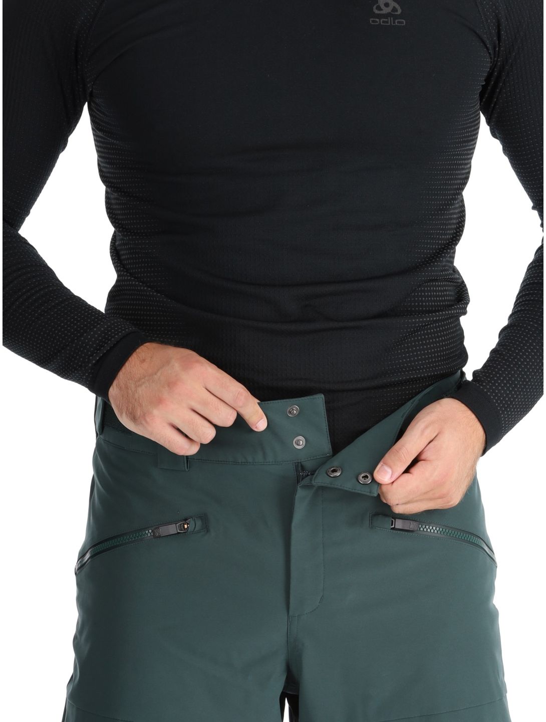 Ziener, Rappold pantalones de esquí hombres Dark Jungle verde 