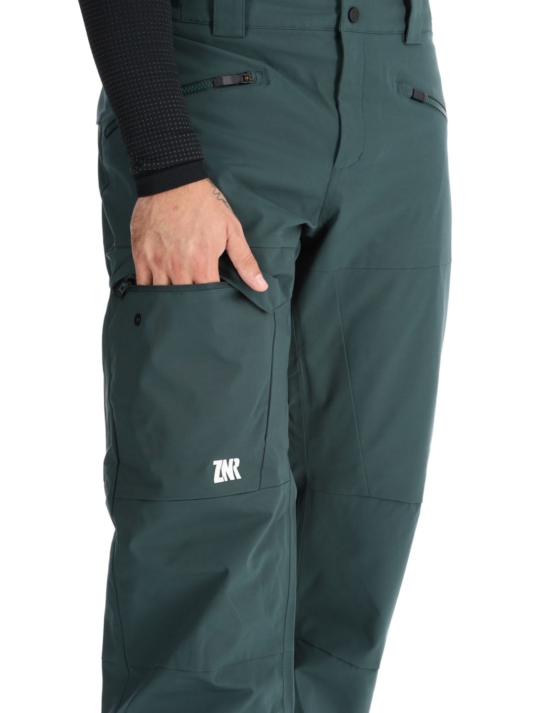 Ziener, Rappold pantalones de esquí hombres Dark Jungle verde 