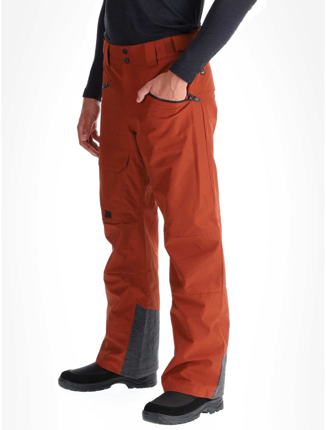 Ziener, Rappold pantalones de esquí hombres Woody Brown marrón 