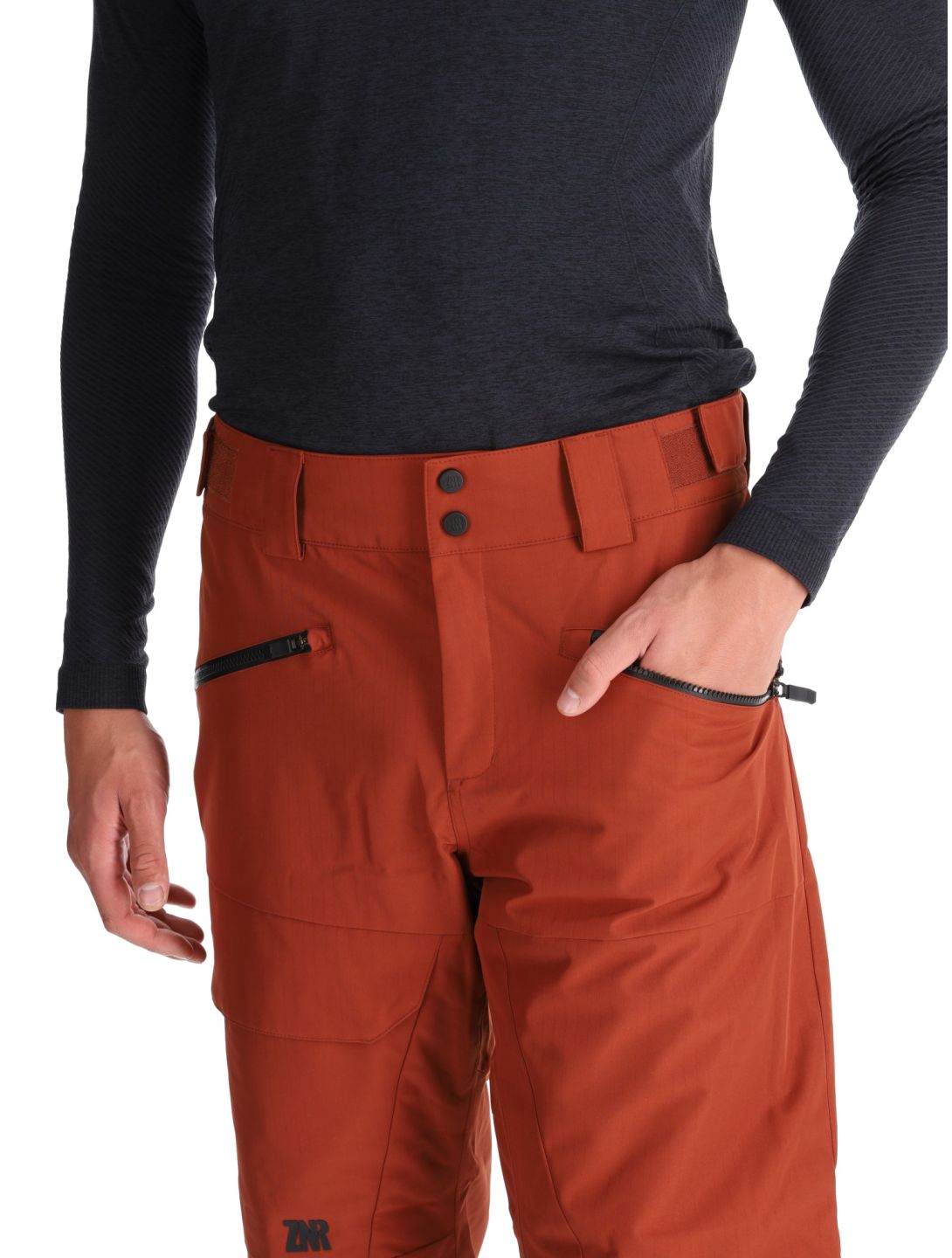 Ziener, Rappold pantalones de esquí hombres Woody Brown marrón 