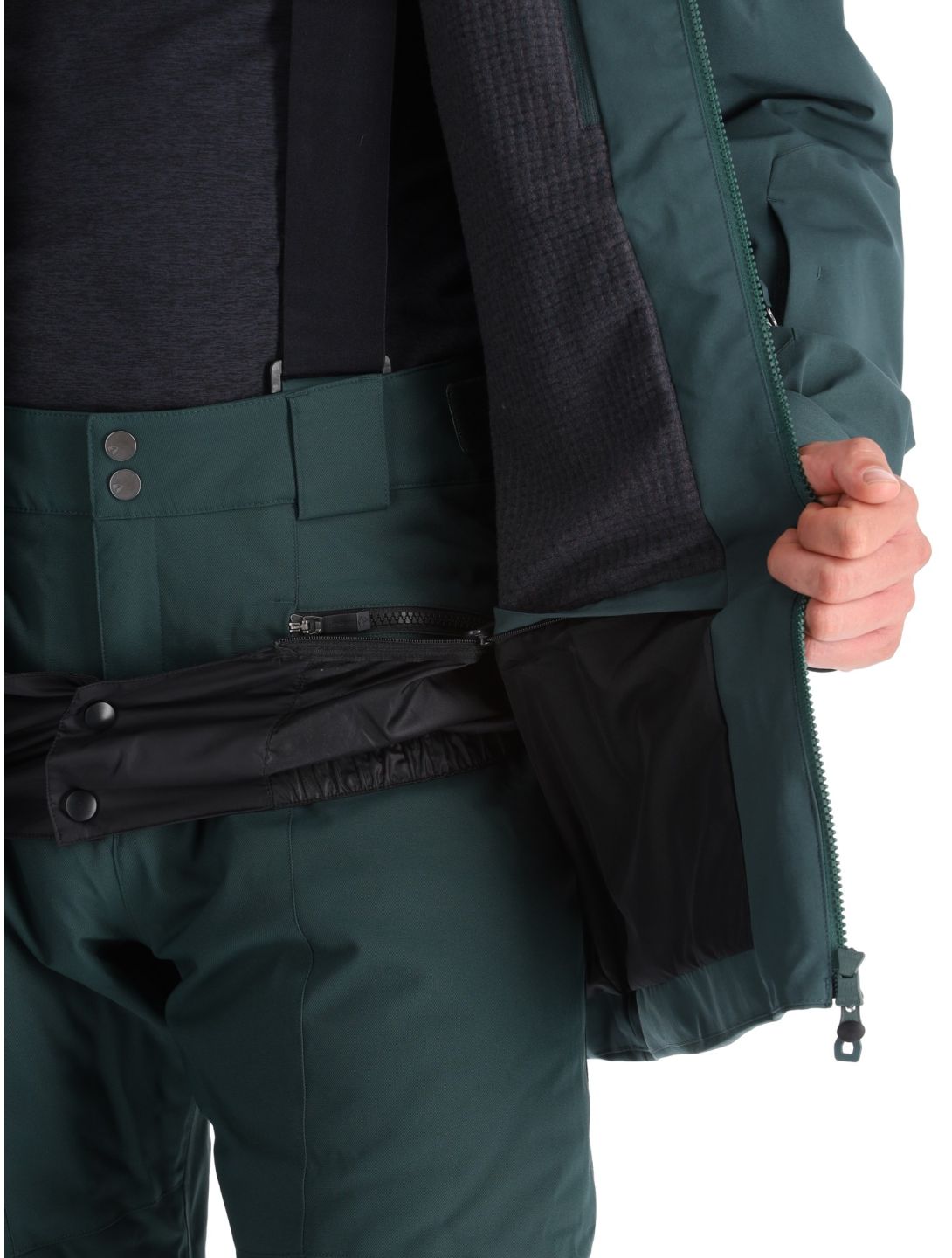 Ziener, Reyk chaqueta de esquí hombres Dark Jungle verde 