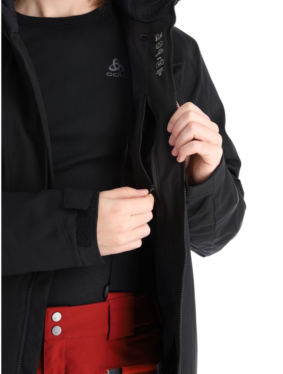 Ziener, Tafar chaqueta de esquí hombres Black negro 