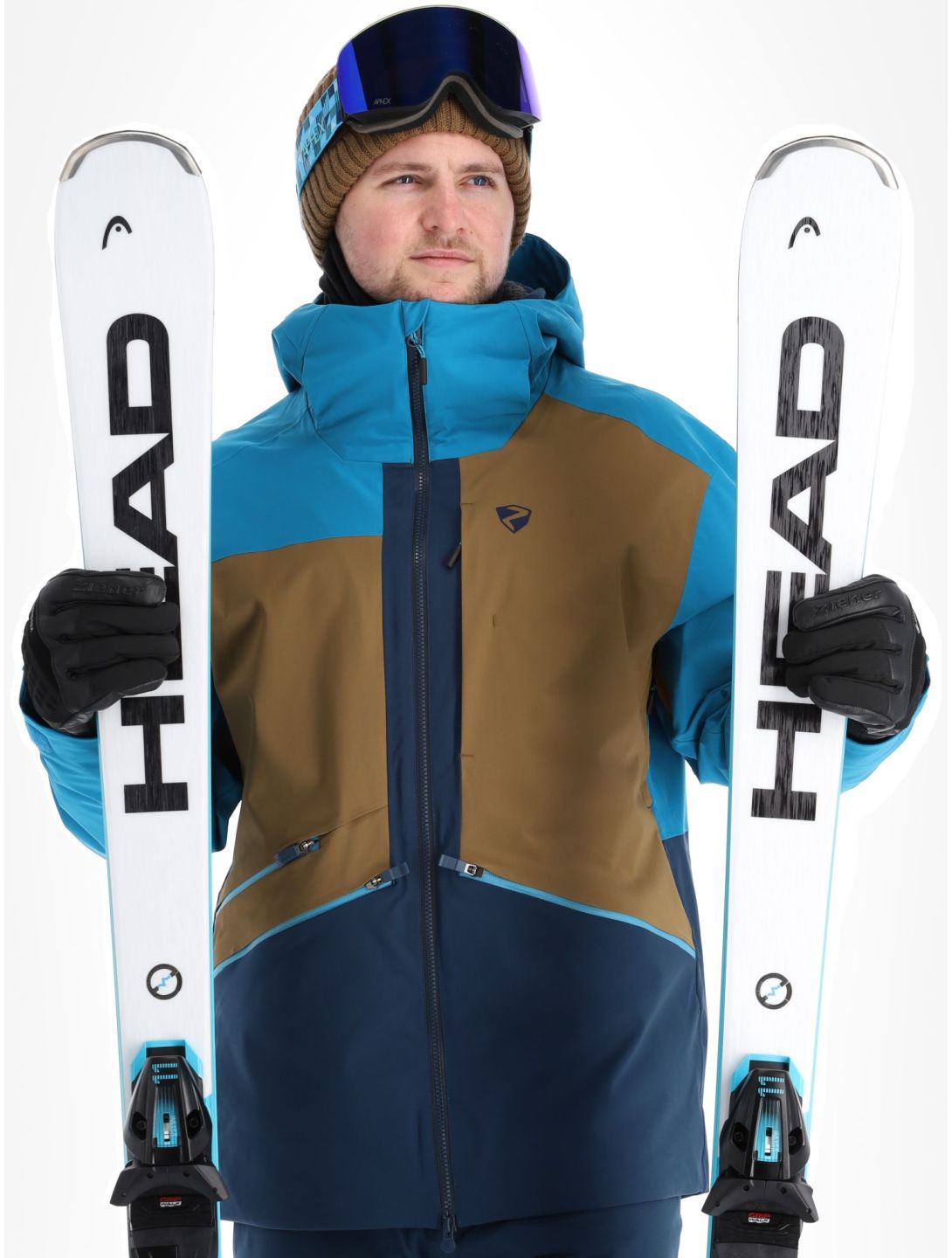 Ziener, Tahan chaqueta de esquí hardshell hombres Hale Navy azul 