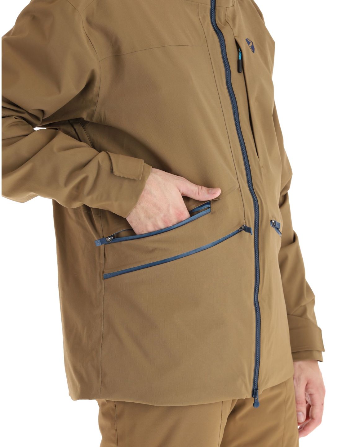 Ziener, Tahan chaqueta de esquí hardshell hombres Walnut marrón 