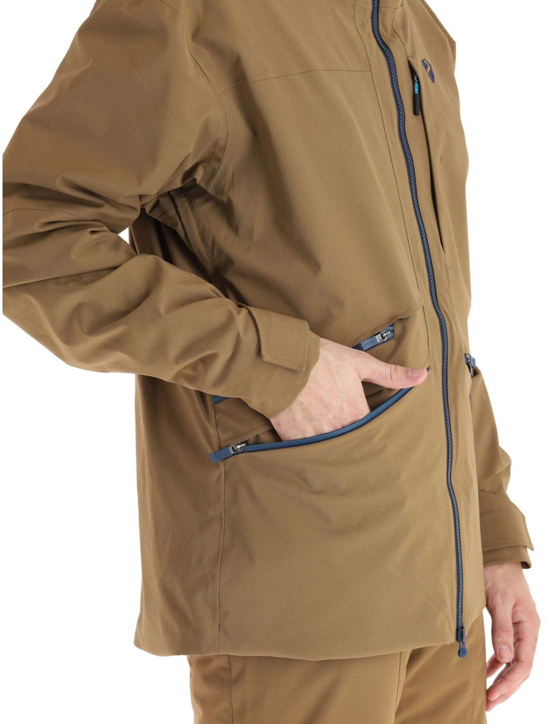 Ziener, Tahan chaqueta de esquí hardshell hombres Walnut marrón 