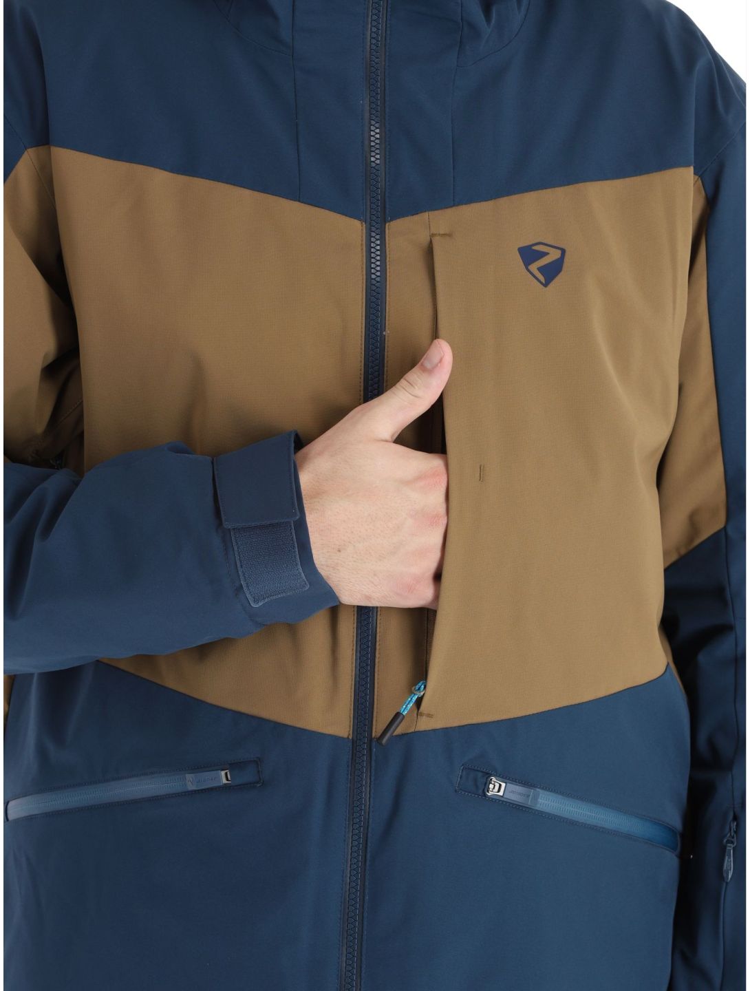 Ziener, Triglav chaqueta de esquí hombres Hale Navy azul, verde 