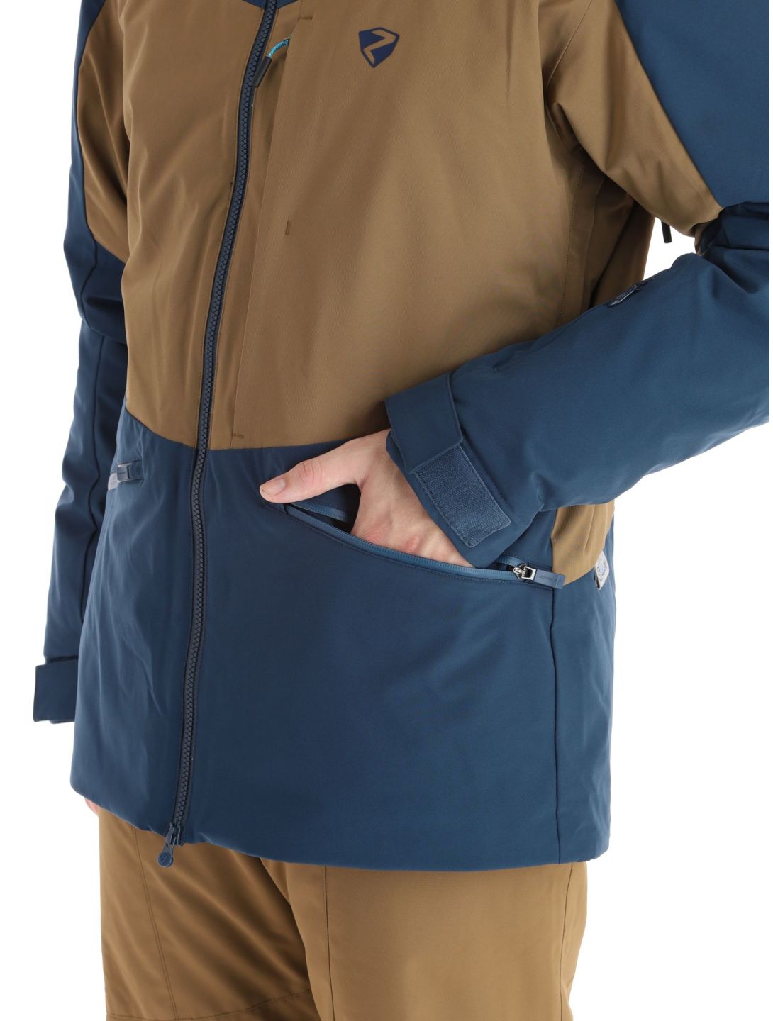 Ziener, Triglav chaqueta de esquí hombres Hale Navy azul, verde 