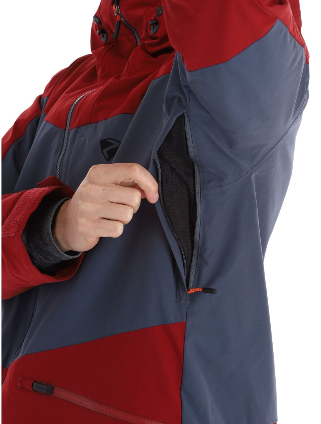 Ziener, Triglav chaqueta de esquí hombres Red Cabin gris, rojo 