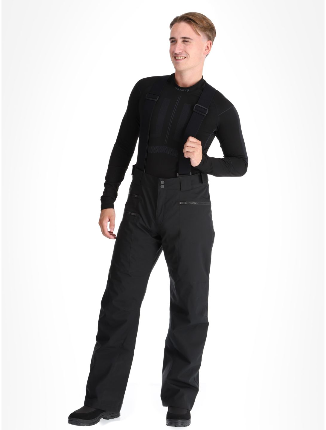 Ziener, Tronador pantalones de esquí hombres Black negro 