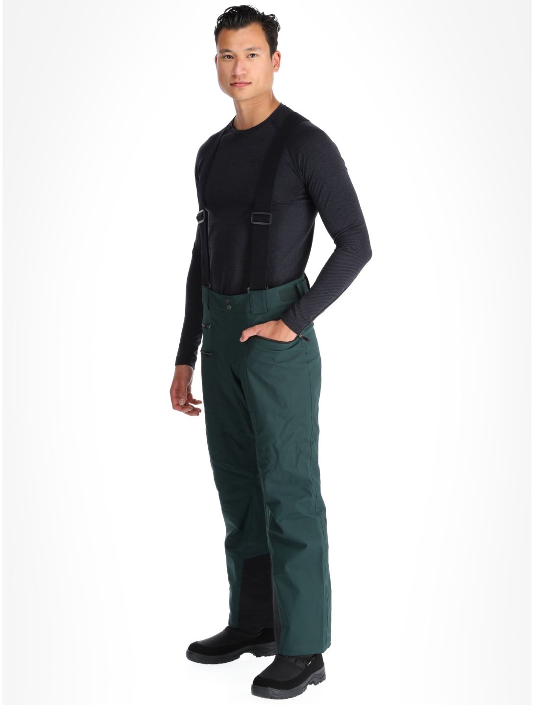 Ziener, Tronador pantalones de esquí hombres Dark Jungle verde 