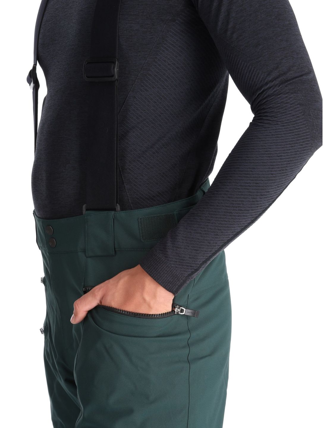 Ziener, Tronador pantalones de esquí hombres Dark Jungle verde 