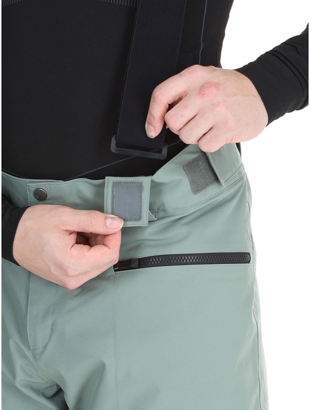 Ziener, Tronador pantalones de esquí hombres Green Mud verde 