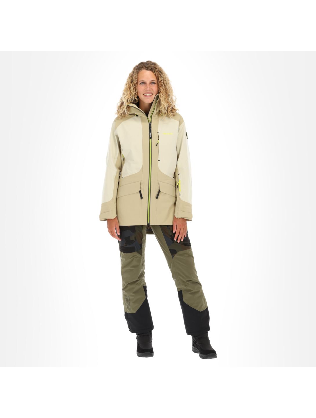 Tenson, Jewel Pro chaqueta de esquí hardshell mujeres light marrón