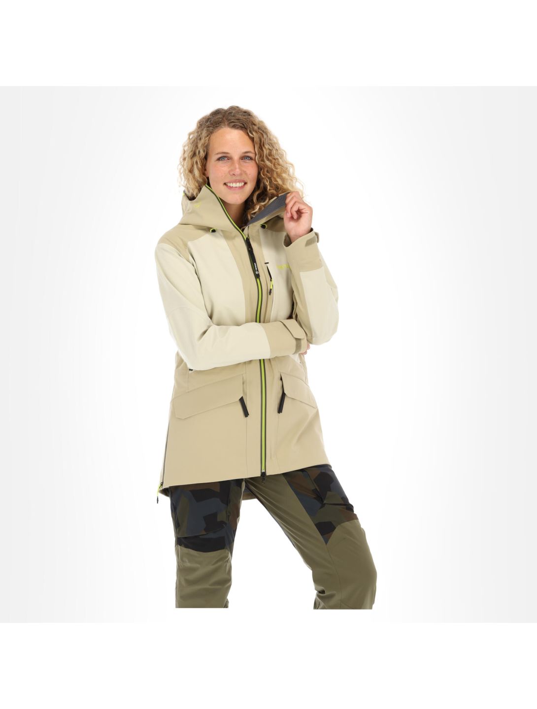 Tenson, Jewel Pro chaqueta de esquí hardshell mujeres light marrón