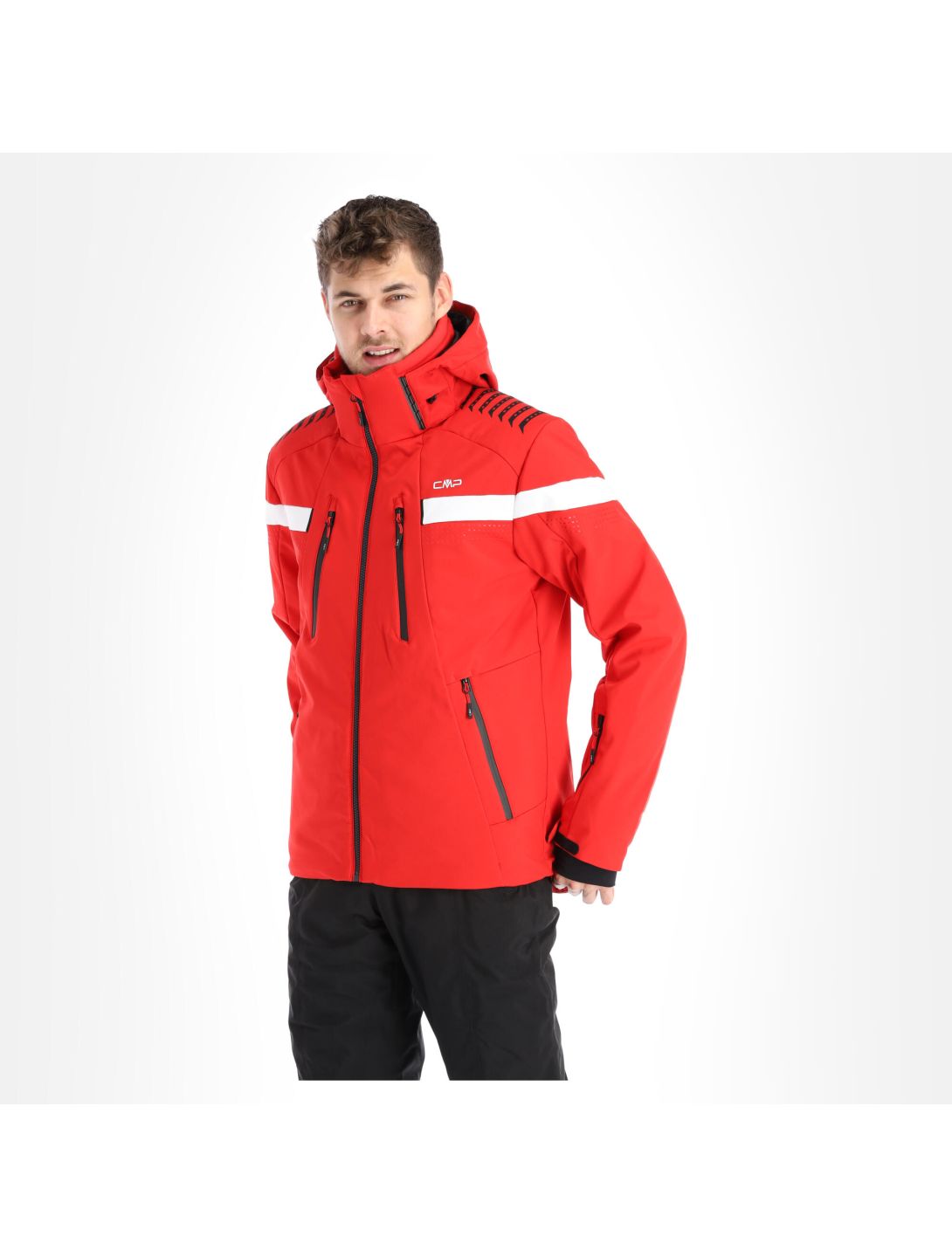 CMP, 30W0327 chaqueta de esquí softshell hombres ferrari rojo