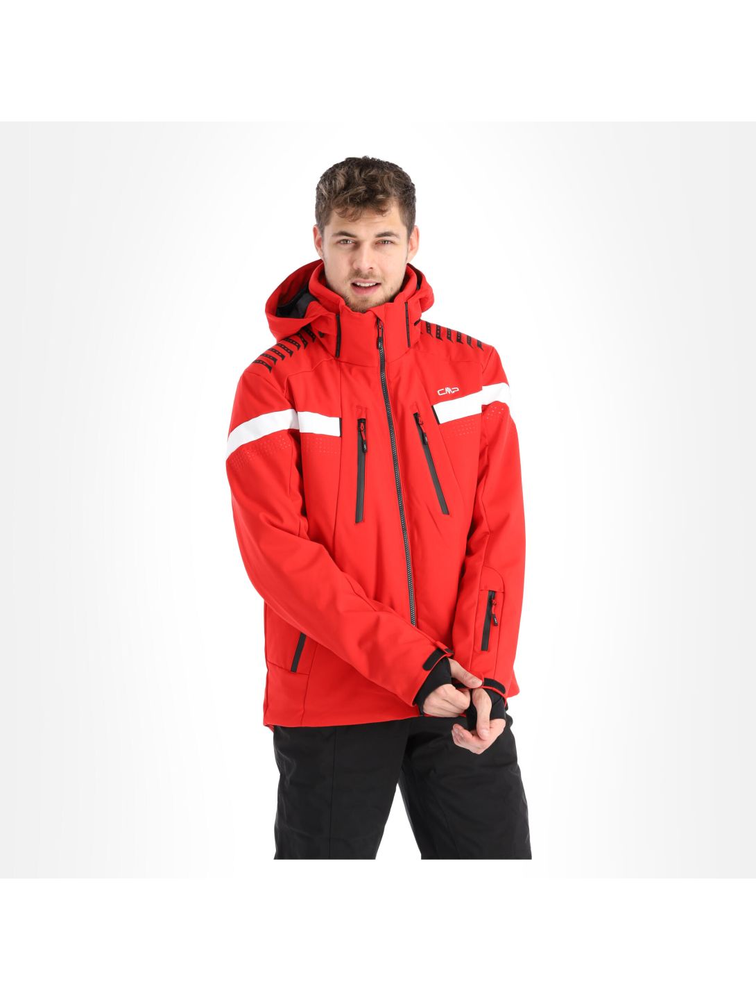 CMP, 30W0327 chaqueta de esquí softshell hombres ferrari rojo