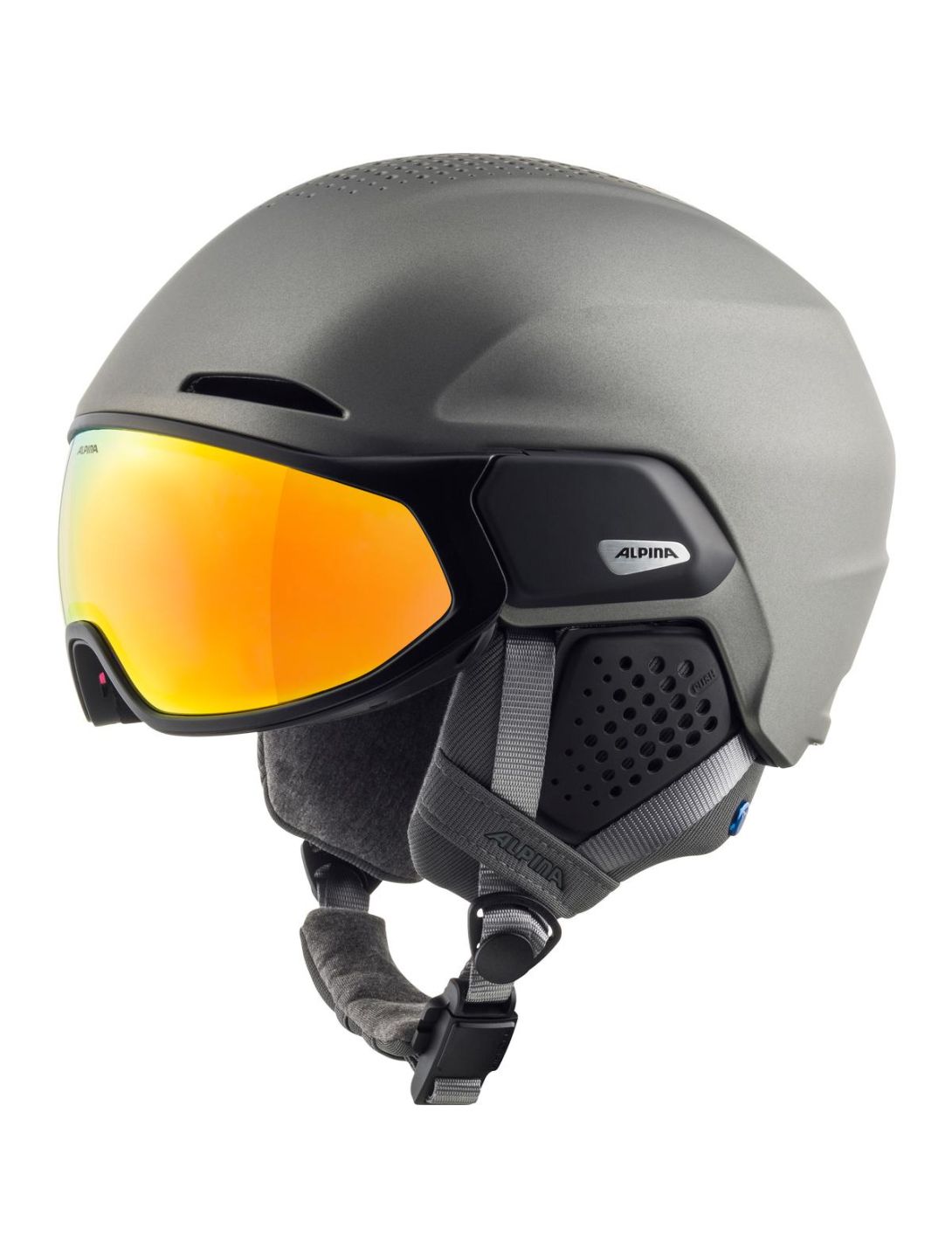 Alpina, ORO QV Mips casco con visera unisex Gunmetal Matt gris 