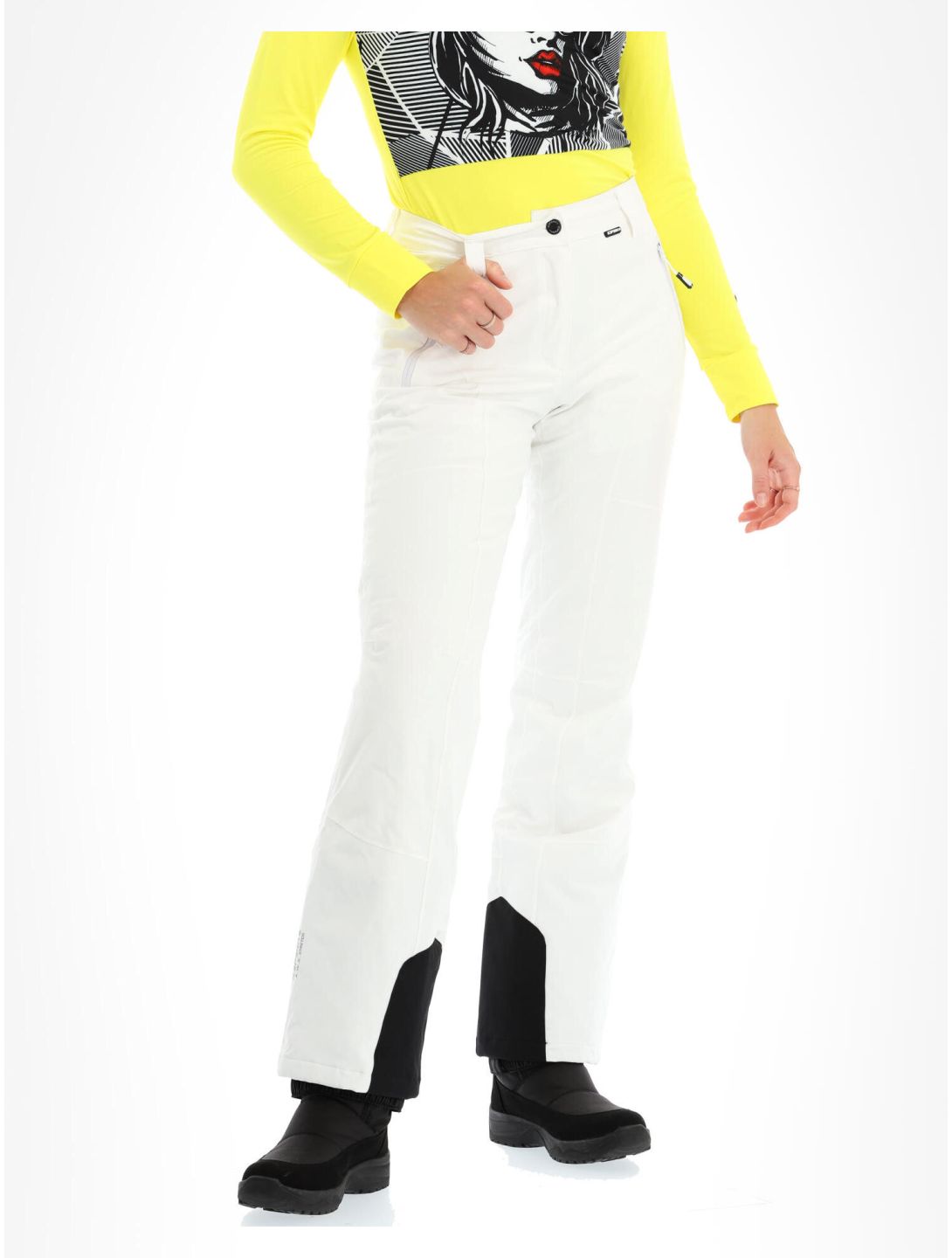 Icepeak, Freyung pantalones de esquí mujeres Optic White blanco 