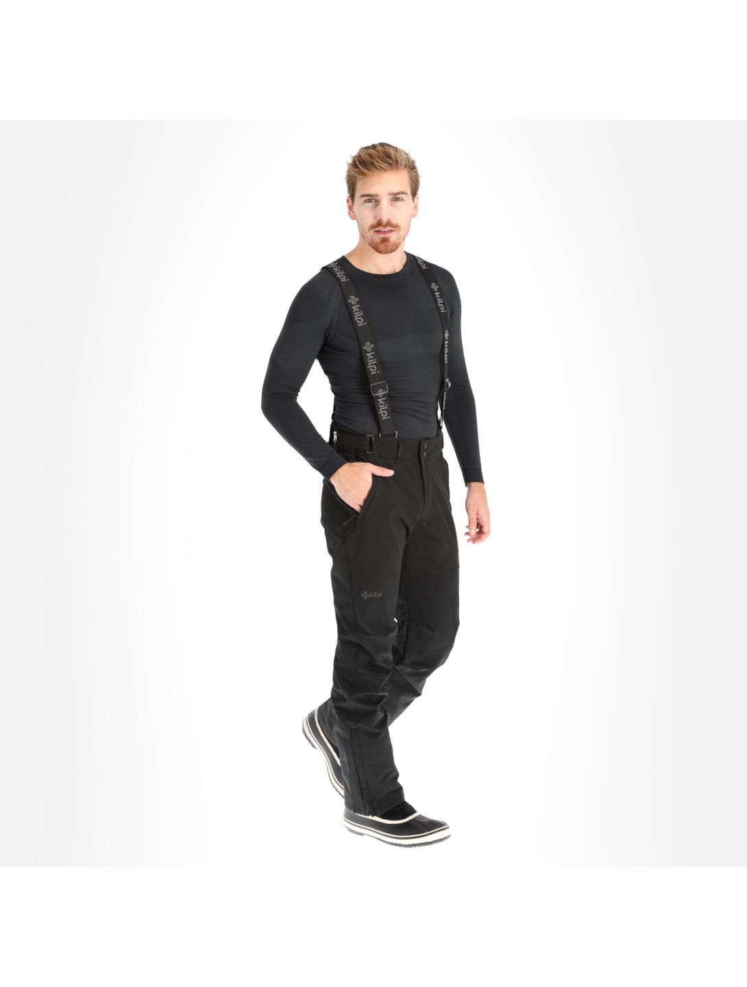 Kilpi, Rhea-M pantalones de esquí softshell hombres negro