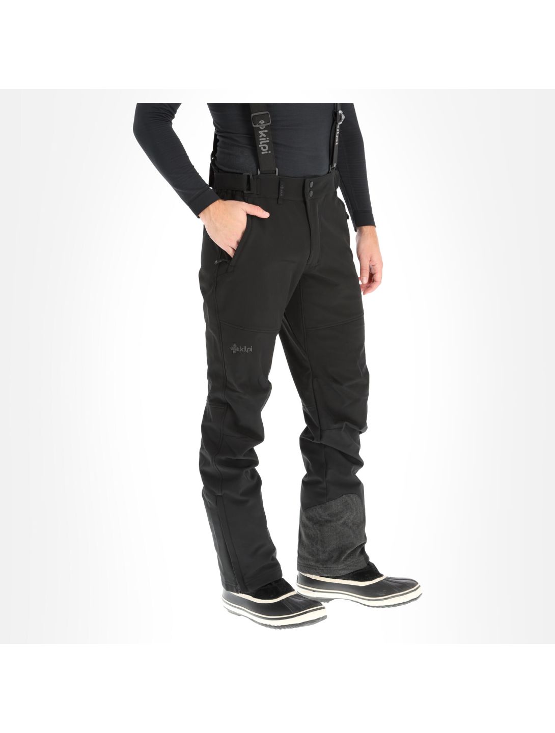 Kilpi, Rhea-M pantalones de esquí softshell hombres negro