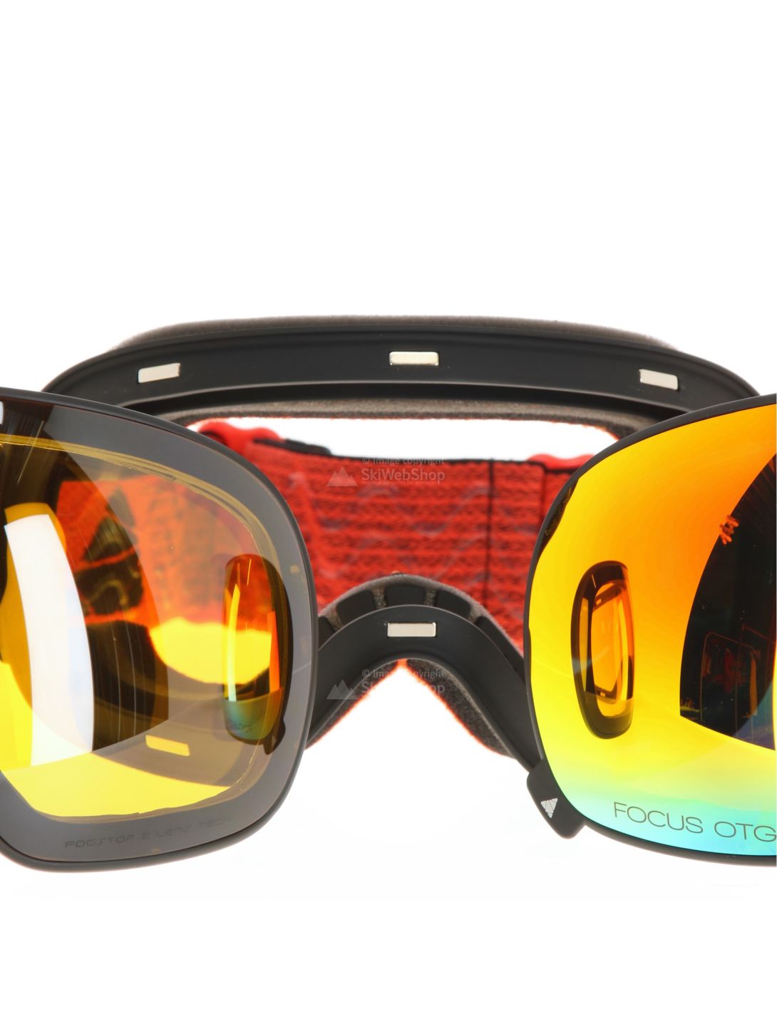 Cairn, Focus Otg gafas de esquí unisex Mat Black Orange Mirror naranja, negro 