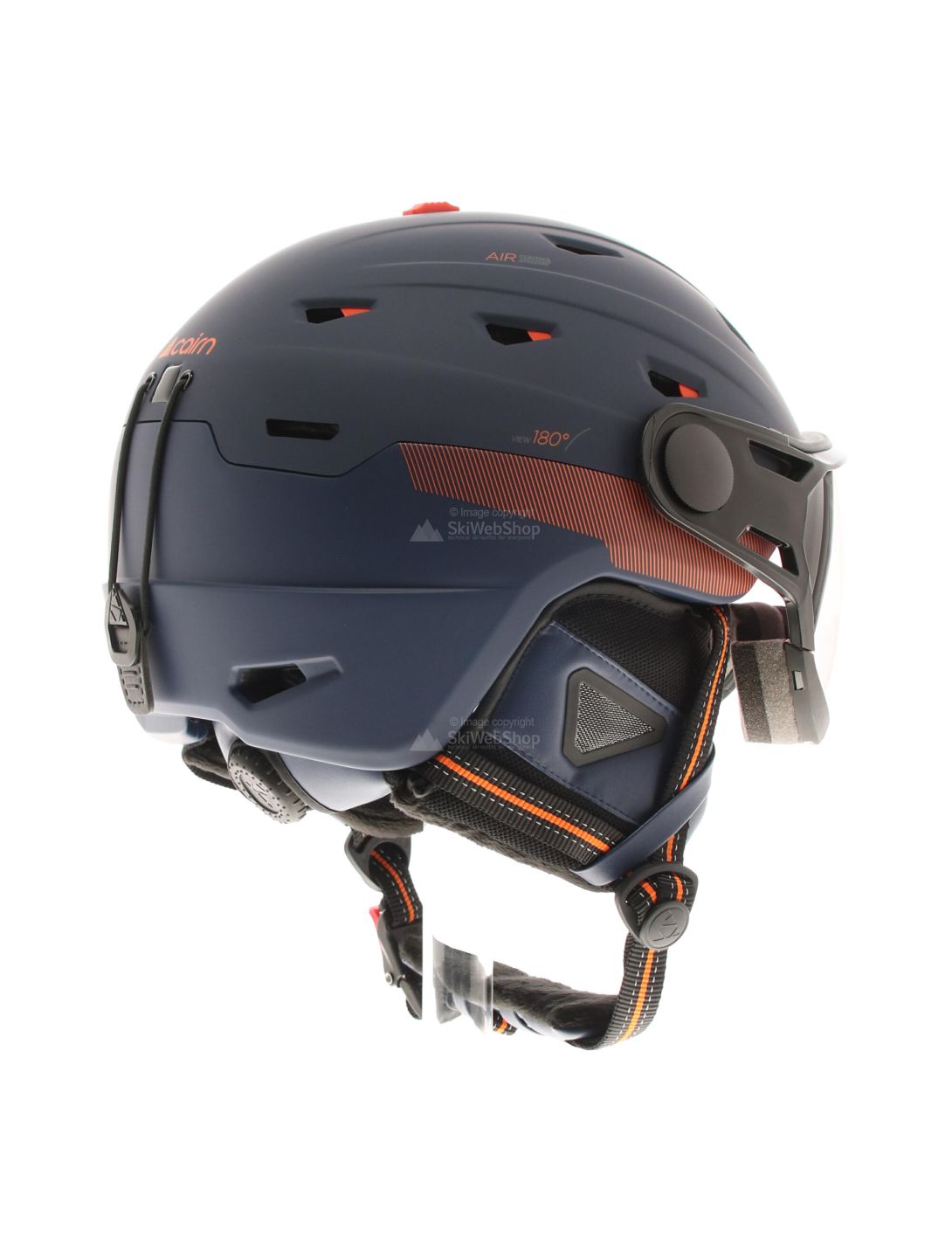 Cairn, Shuffle Visor Evolight NXT, casco con visera, midnight naranja