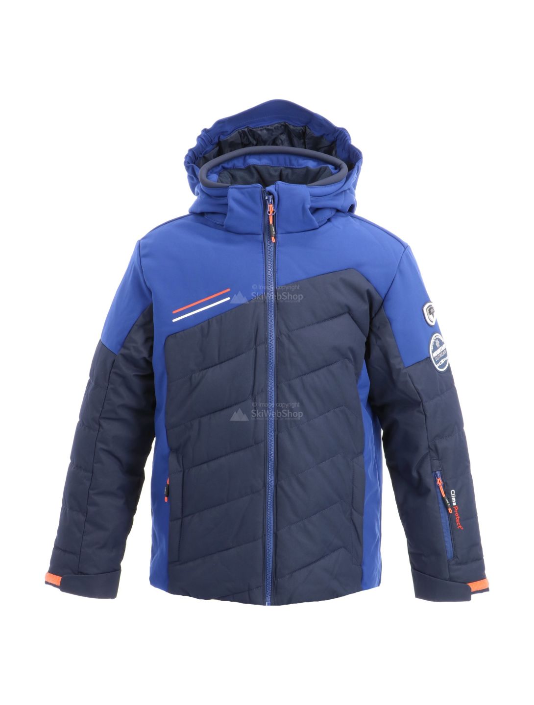 CMP, chaqueta de esquí, niños, azul/marine azul/naranja