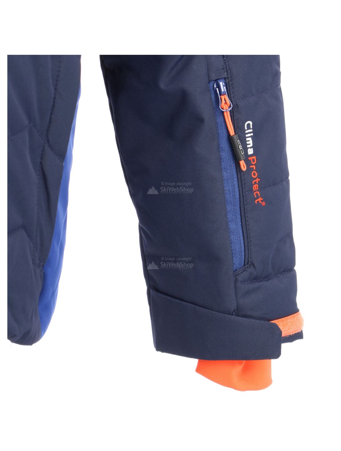 CMP, chaqueta de esquí, niños, azul/marine azul/naranja