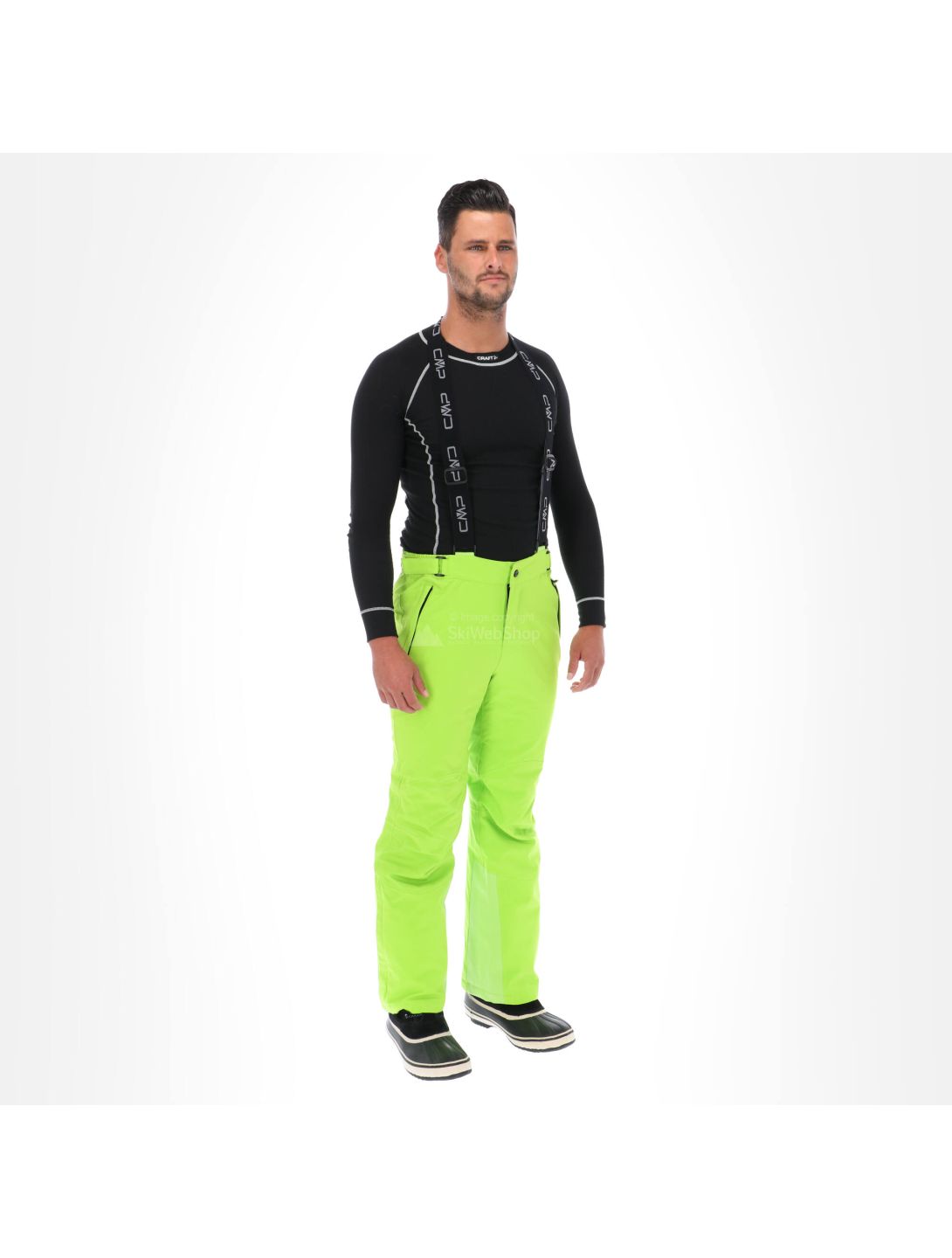 CMP, Ski pants, pantalones de esquí, hombres, lime verde