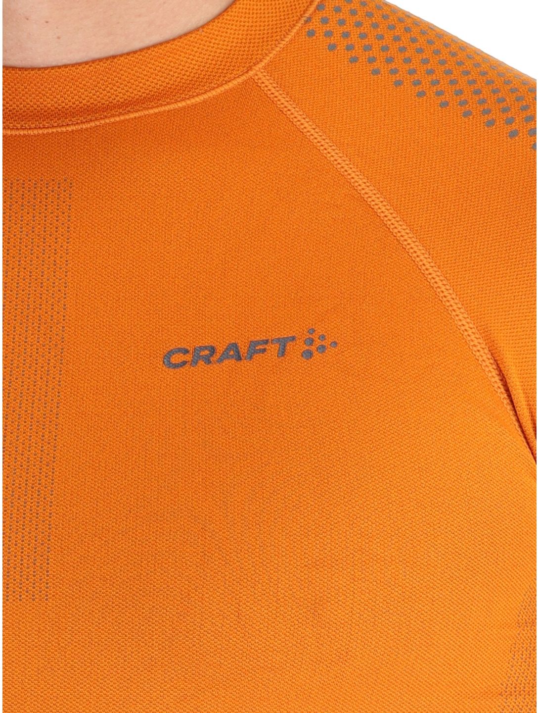 Craft, Adv Warm Intensity LS camisa termoactiva hombres Cara / Granite gris, naranja 