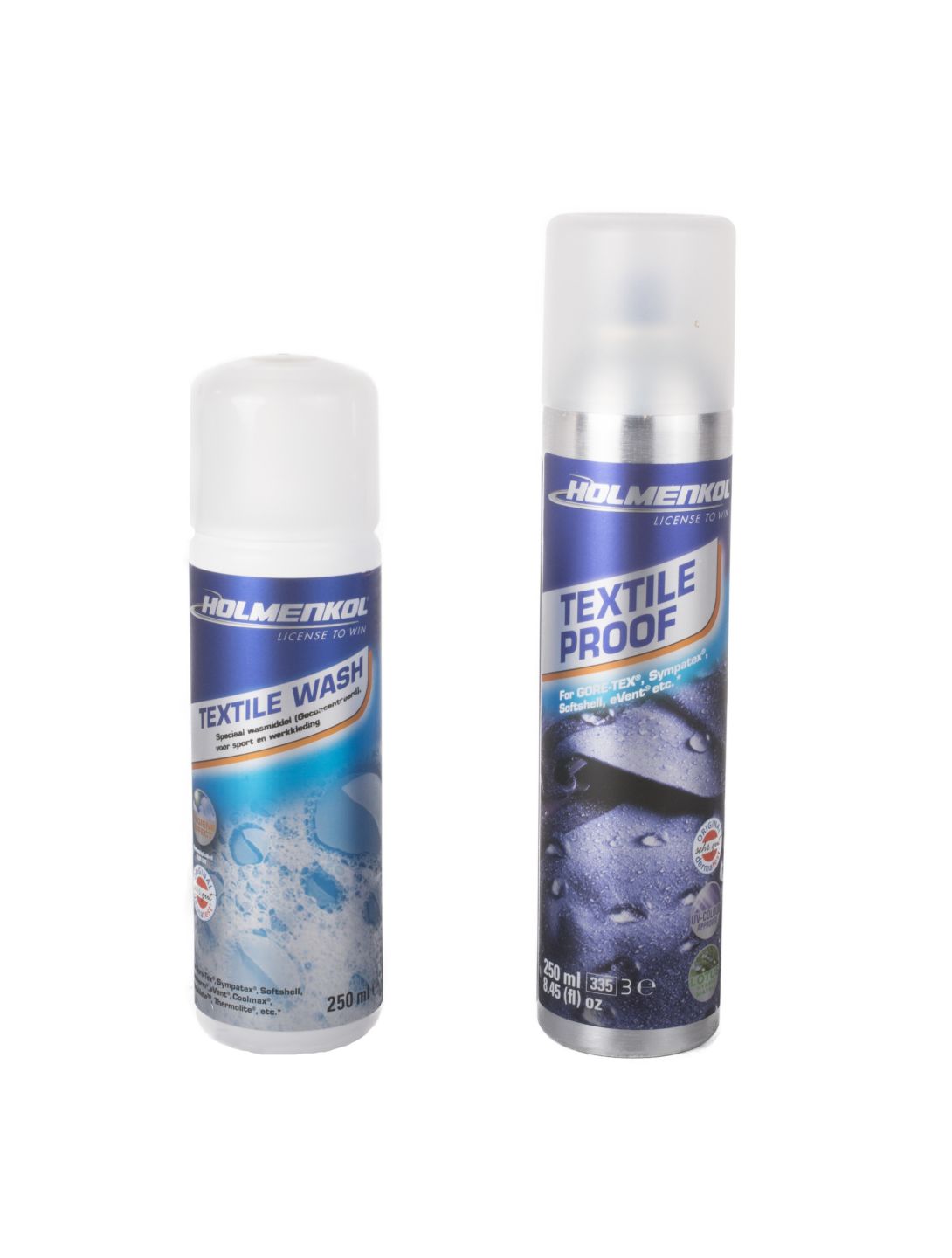 Holmenkol, detergente y aerosol para textiles, set de lavado