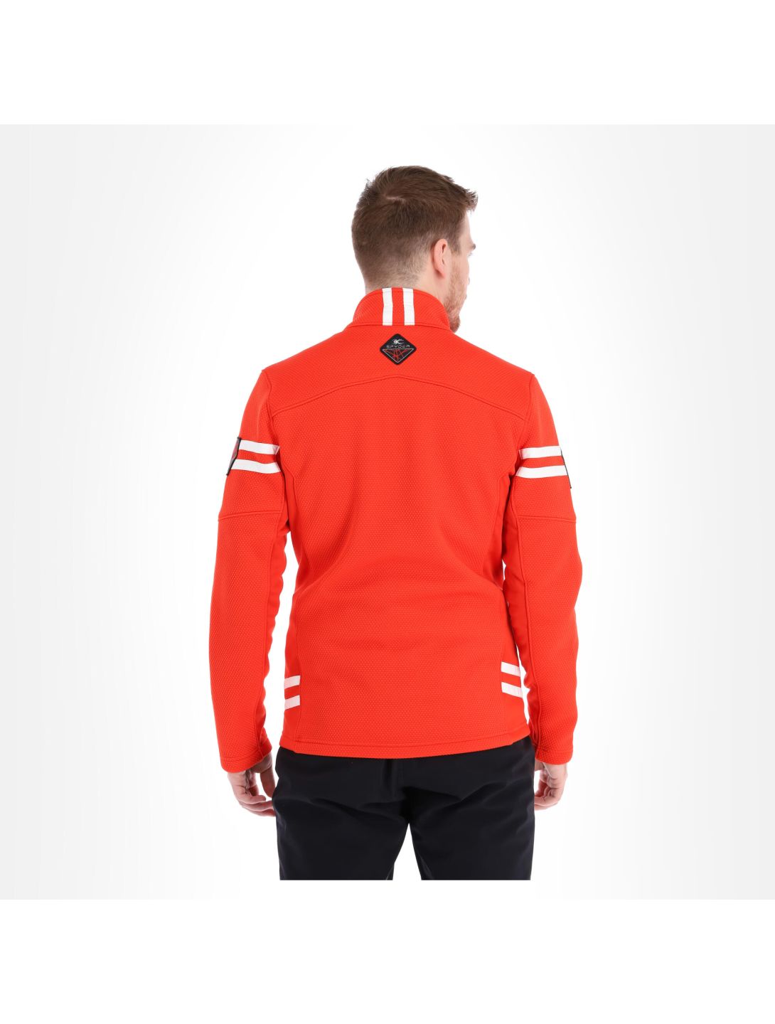 Spyder, Wengen Encore Full Zip chaleco hombres volcano rojo