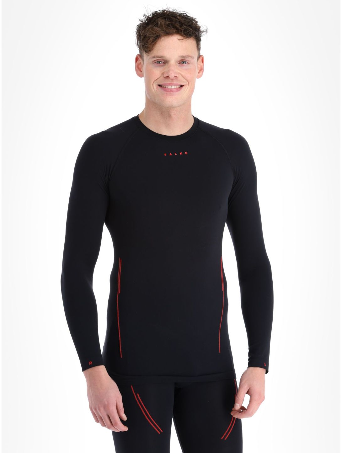 Falke, Longsleeve Trend camisa termoactiva hombres Black negro 