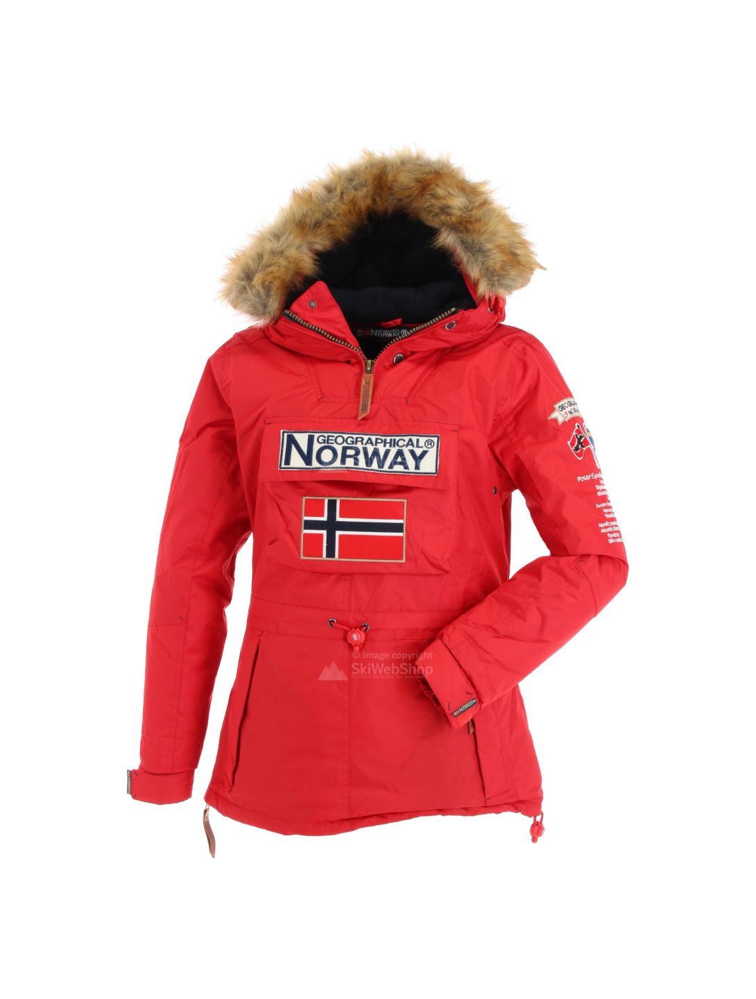 Geographical Norway, Boomera New 001 chaqueta de esquí mujeres rojo 