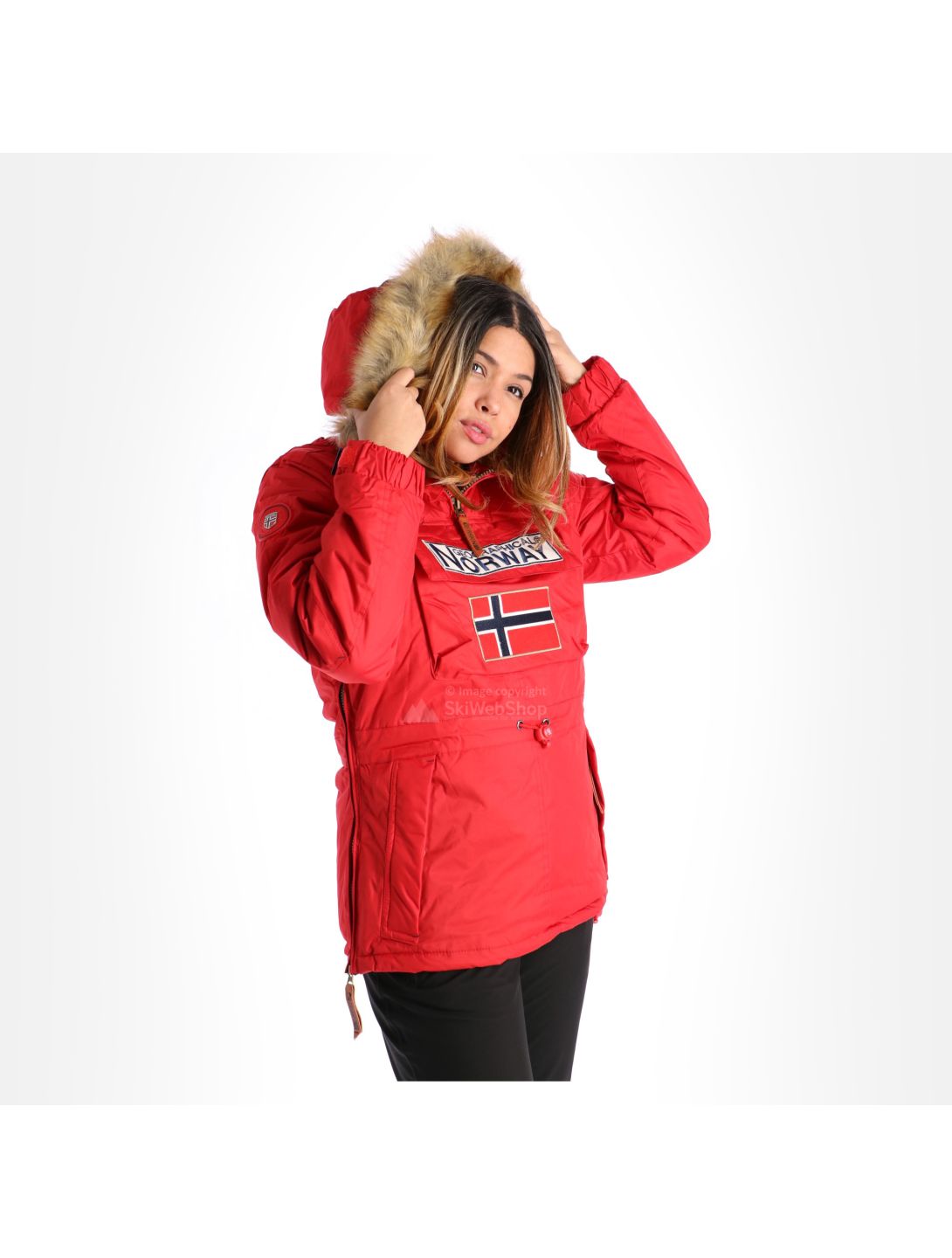 Geographical Norway, Boomera New 001 chaqueta de esquí mujeres rojo 