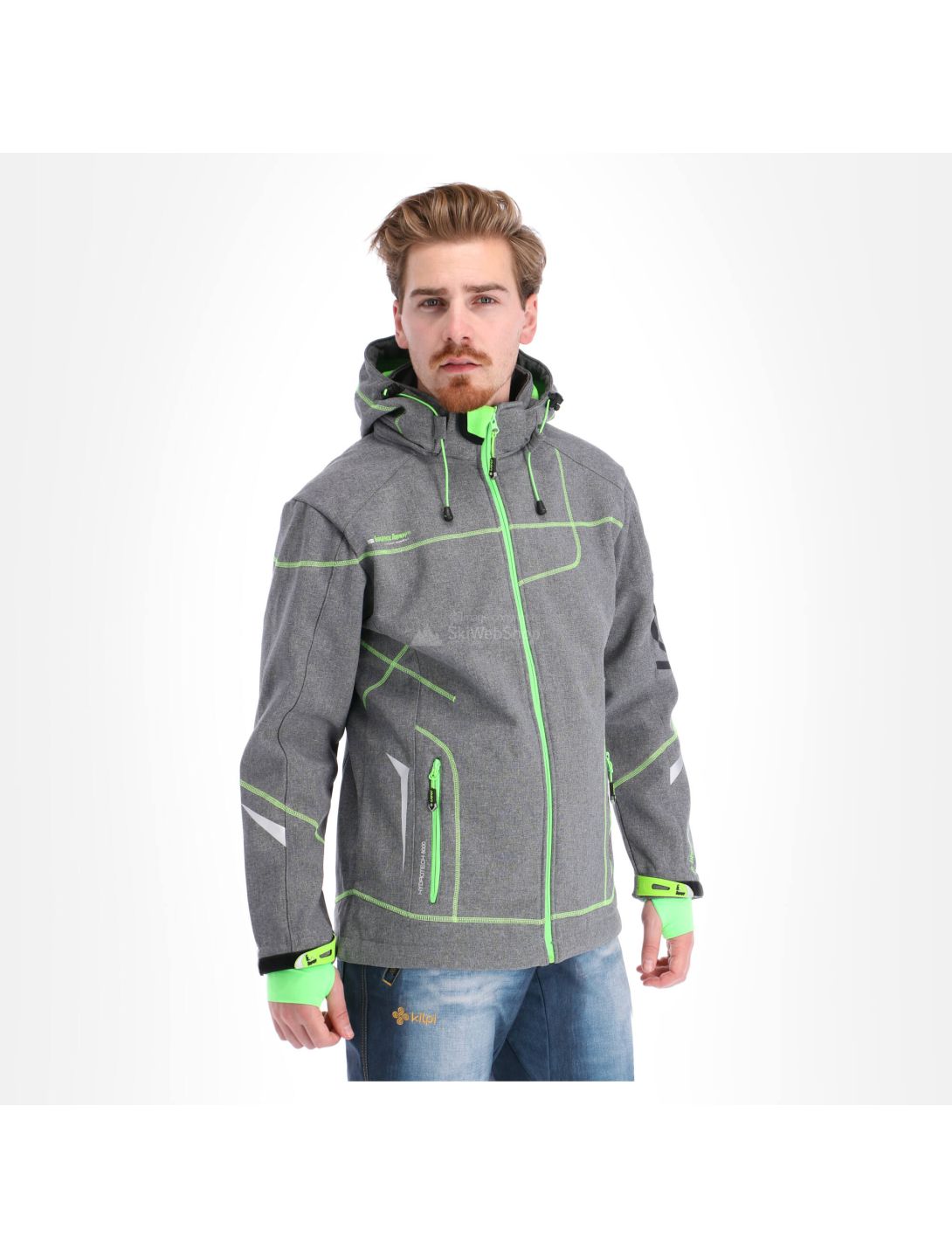 Geographical Norway, Tushiba Men 007 + Bs chaqueta de esquí softshell hombres light gris, verde 