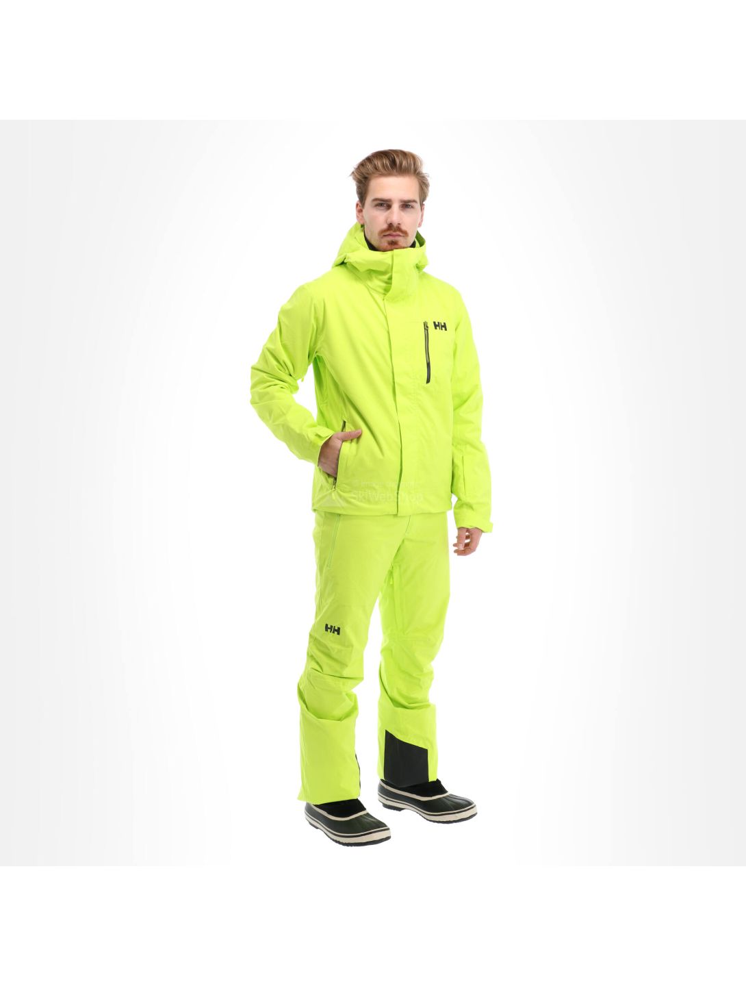 Helly Hansen, Bonanza, chaqueta de esquí, hombres, azid lime verde