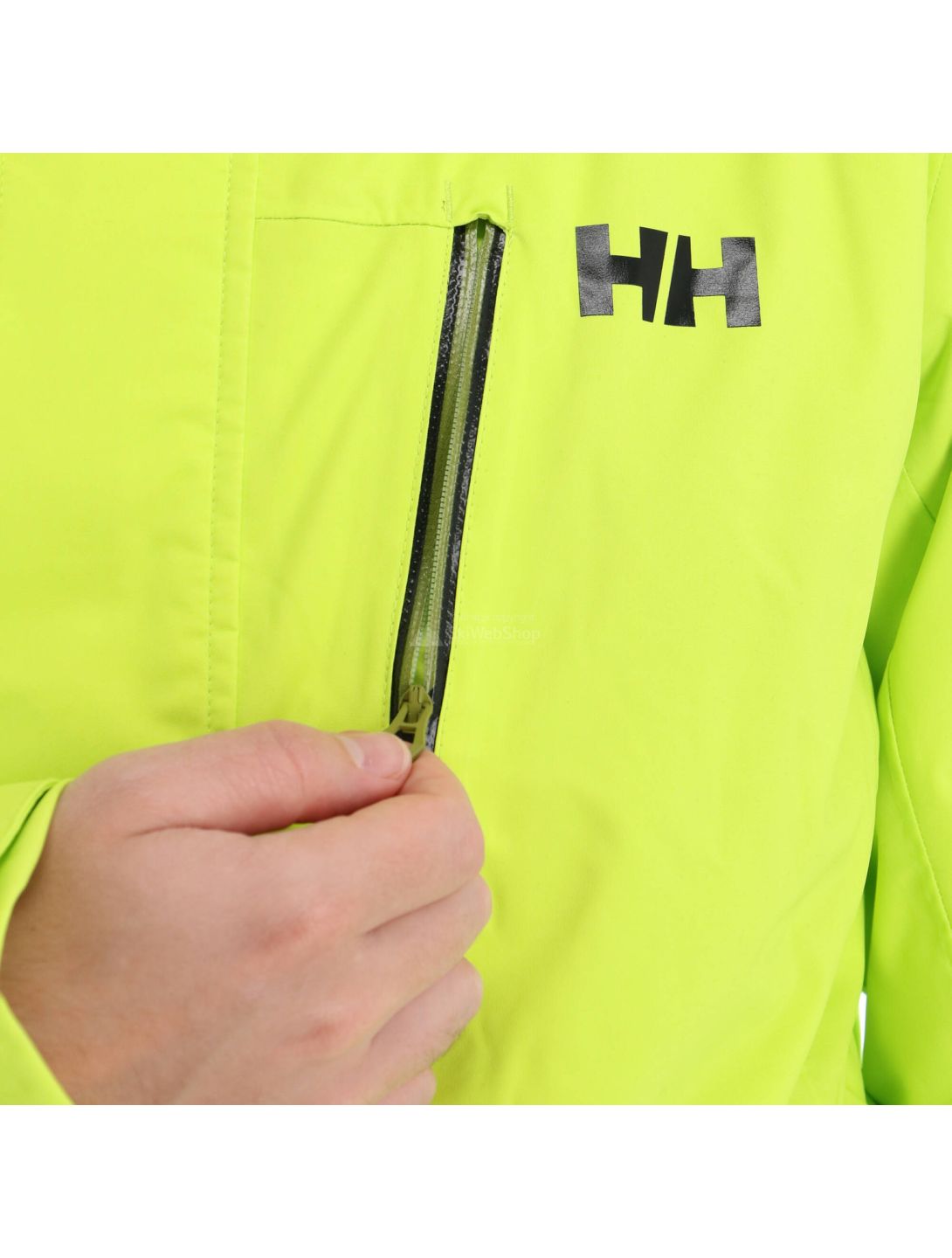 Helly Hansen, Bonanza, chaqueta de esquí, hombres, azid lime verde