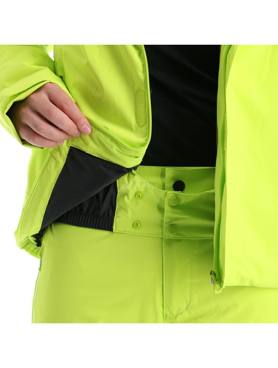 Helly Hansen, Bonanza, chaqueta de esquí, hombres, azid lime verde