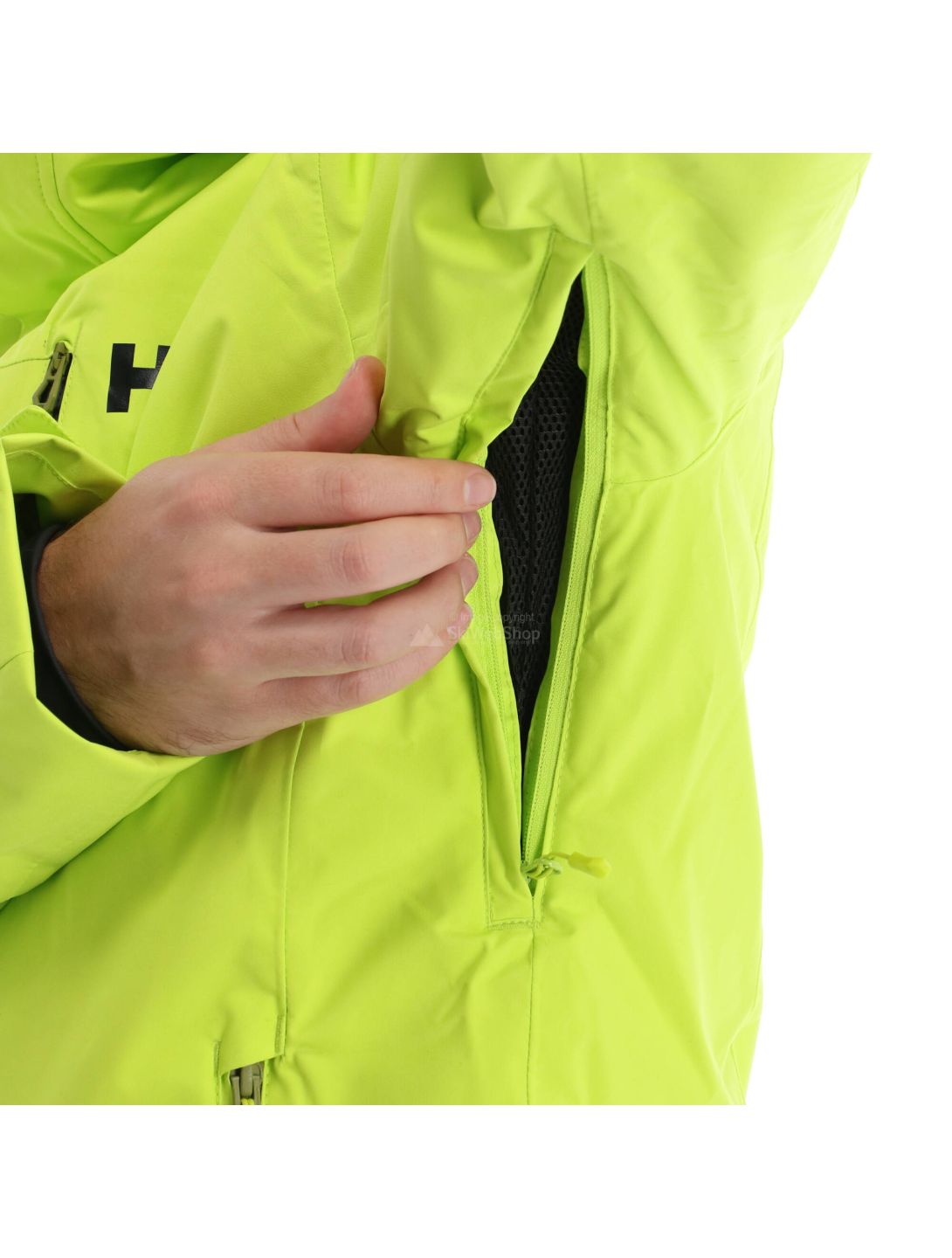 Helly Hansen, Bonanza, chaqueta de esquí, hombres, azid lime verde