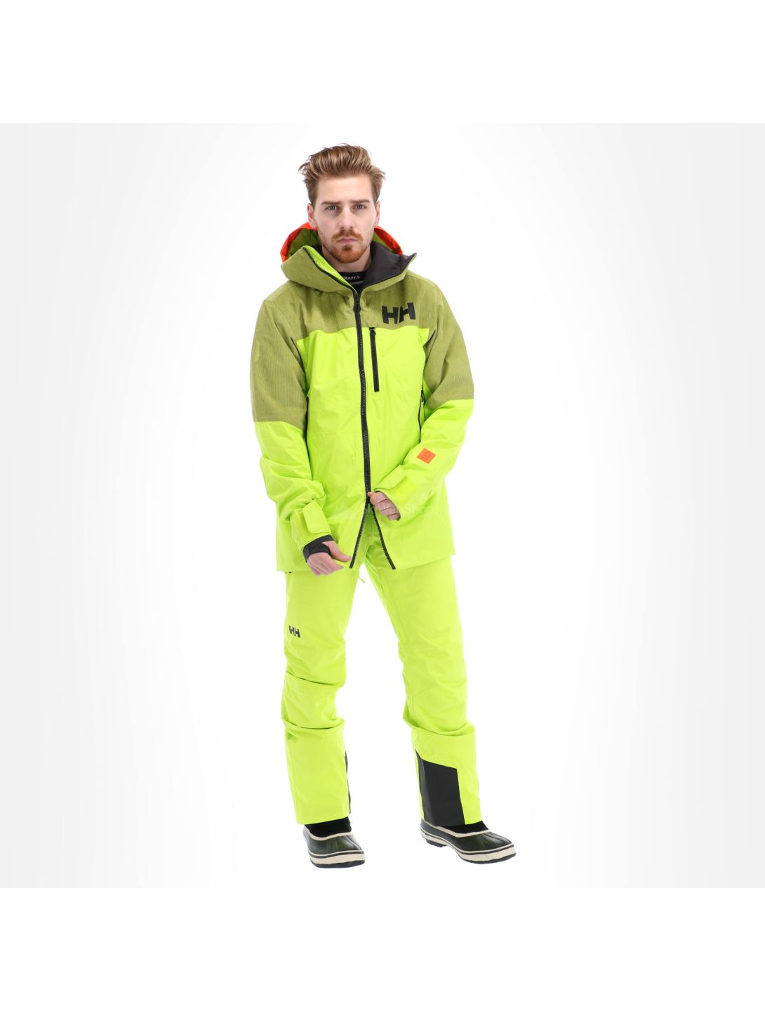 Helly Hansen, Straightline lifaloft, chaqueta de esquí, hombres, azid lime verde